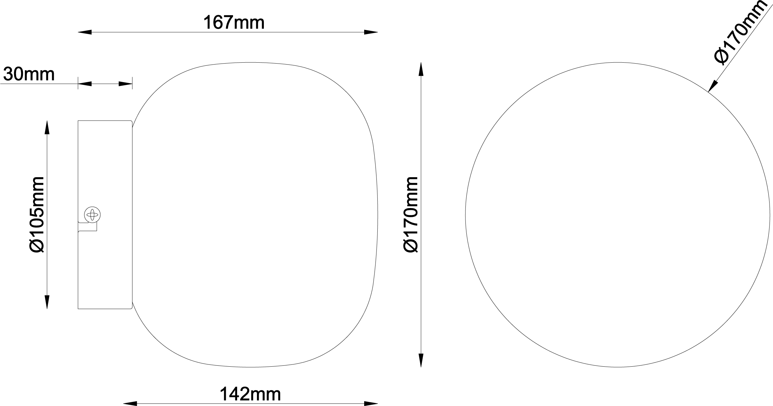 Aplique Aristide INSPIRE E14 blanco 17 cm - 3