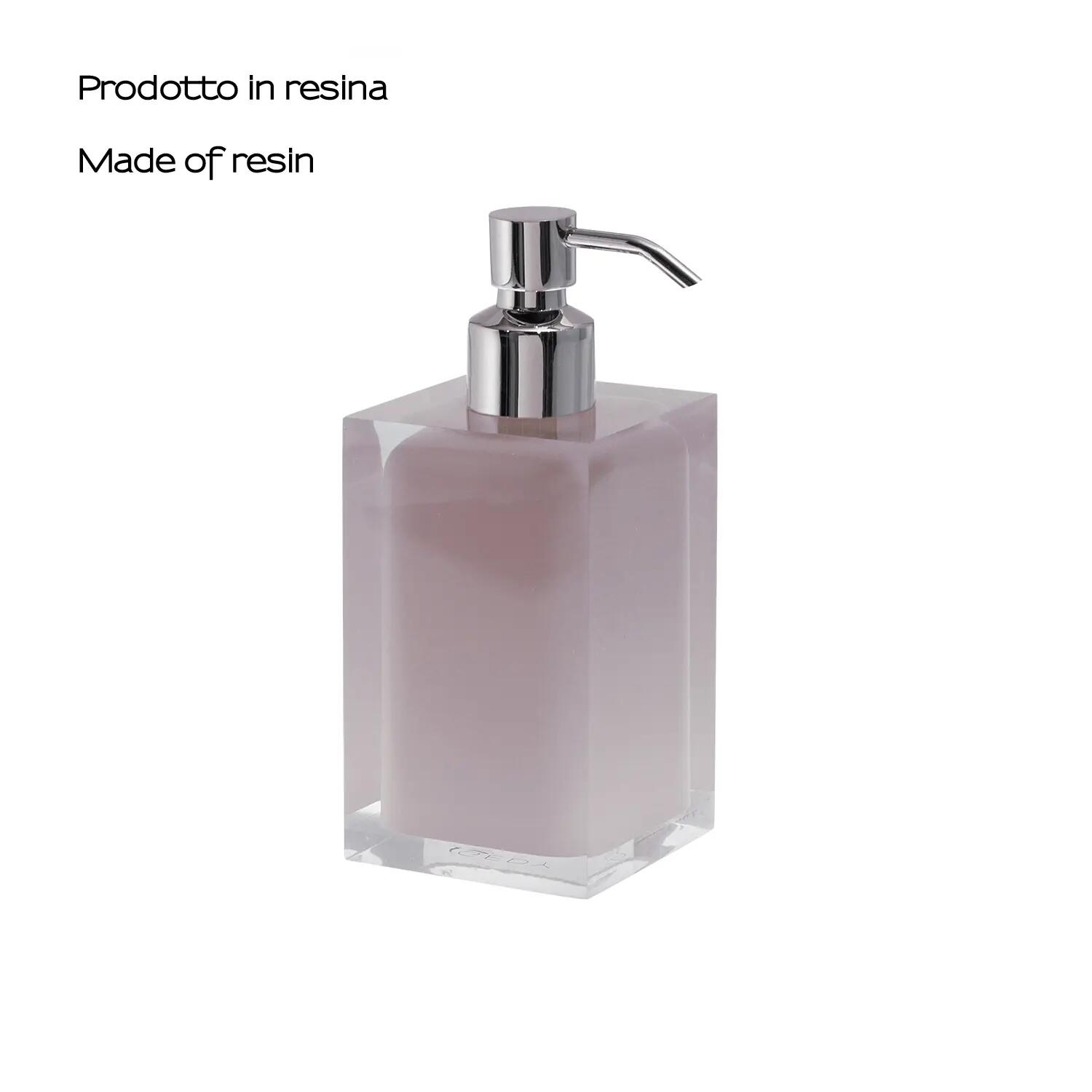 Dispenser sapone per bagno d'appoggio Rainbow rosa in resina 0.21 l - 3