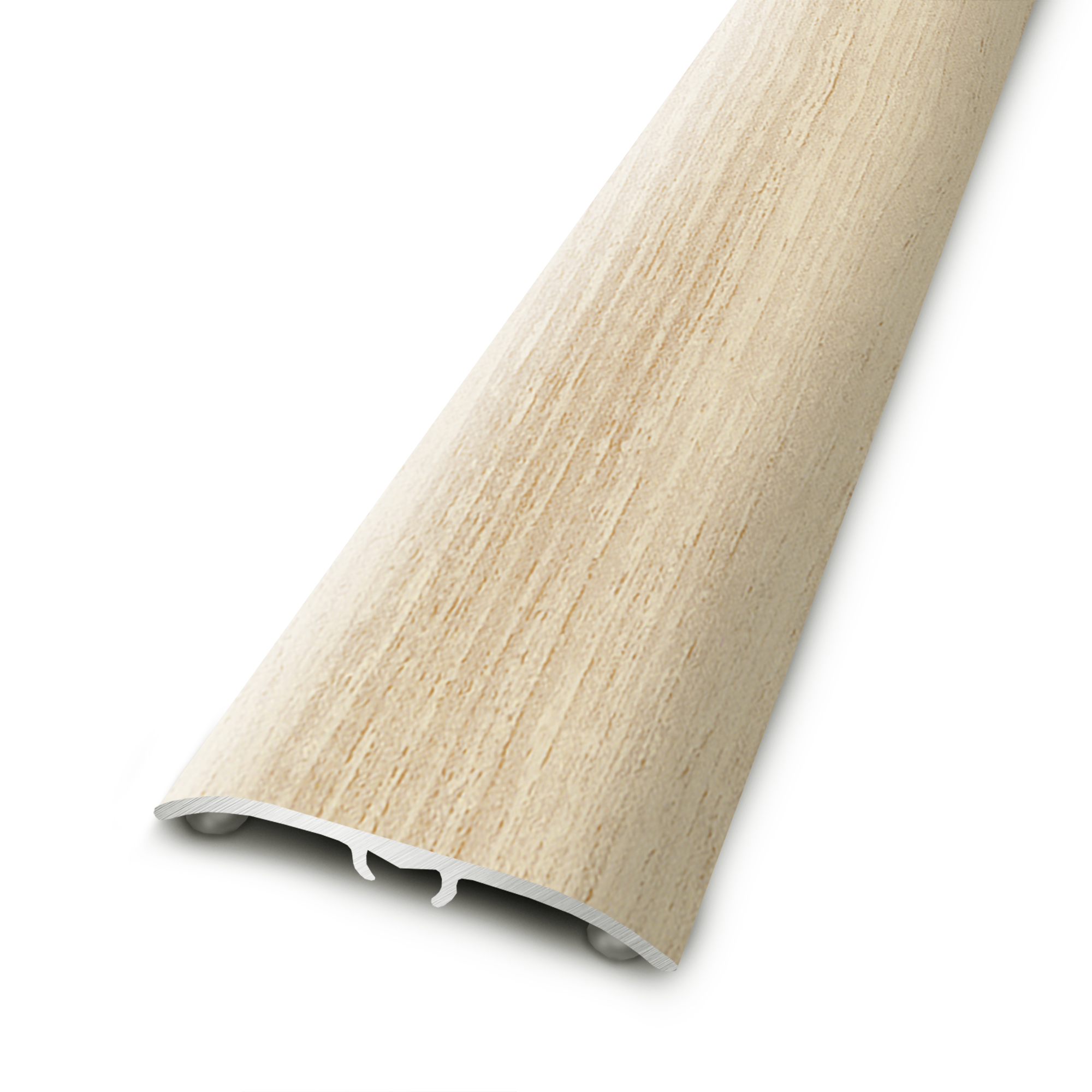 Perfil de umbral 4 en 1 de aluminio color madera foligno 830x37 mm artens