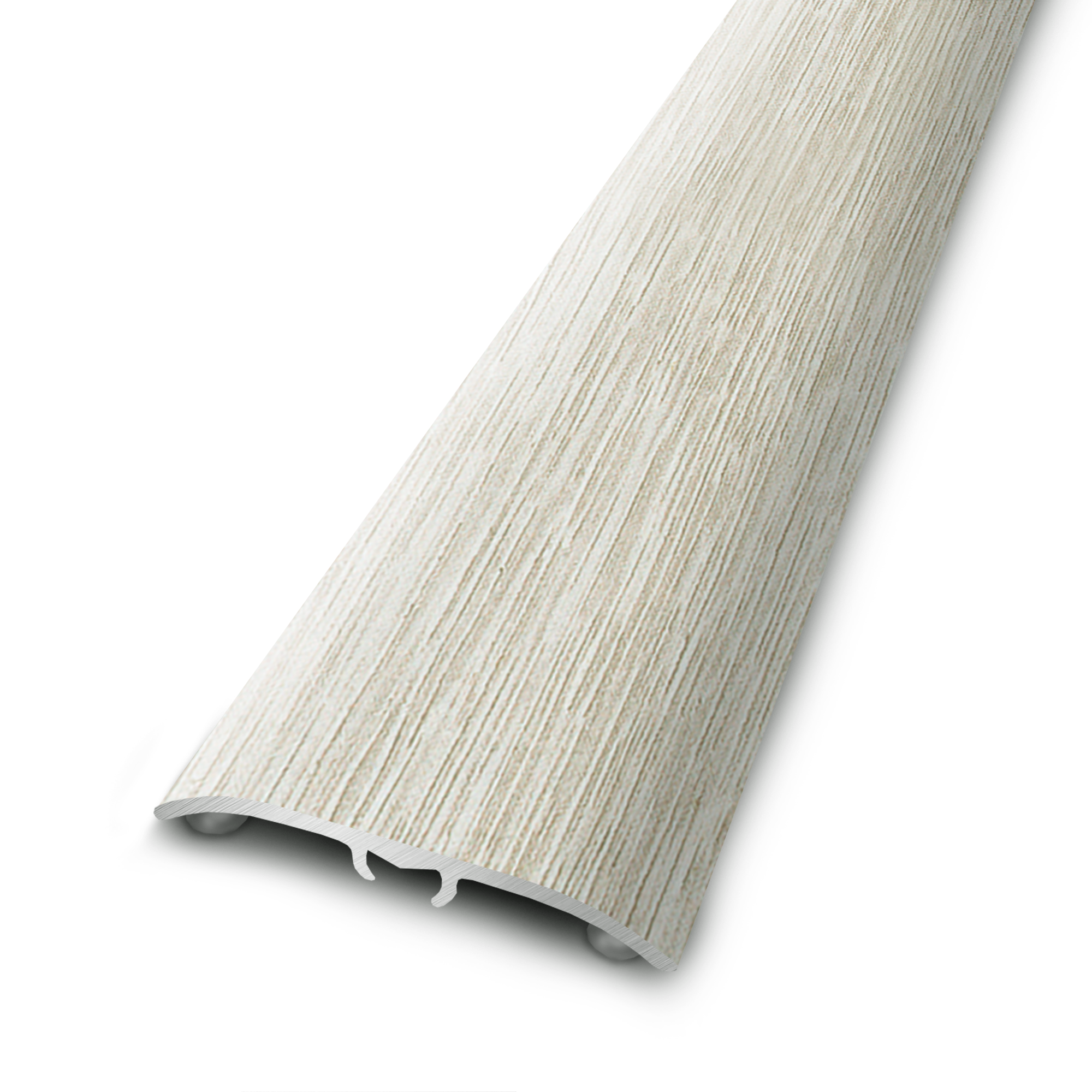 Perfil de umbral 4 en 1 de aluminio color madera gris 830x37mm artens gr105