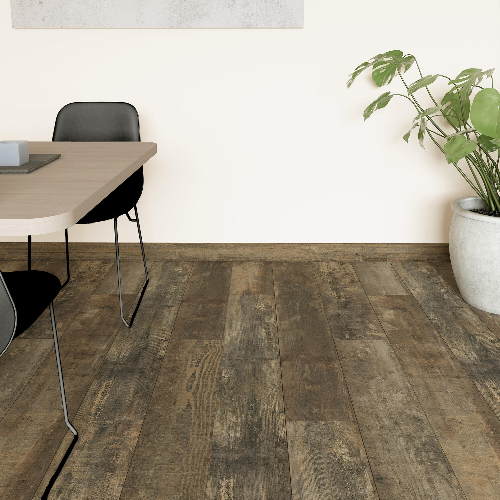 Plinthe mdf, décor hato, H. 7.8, Ep.14 mm ARTENS - 3