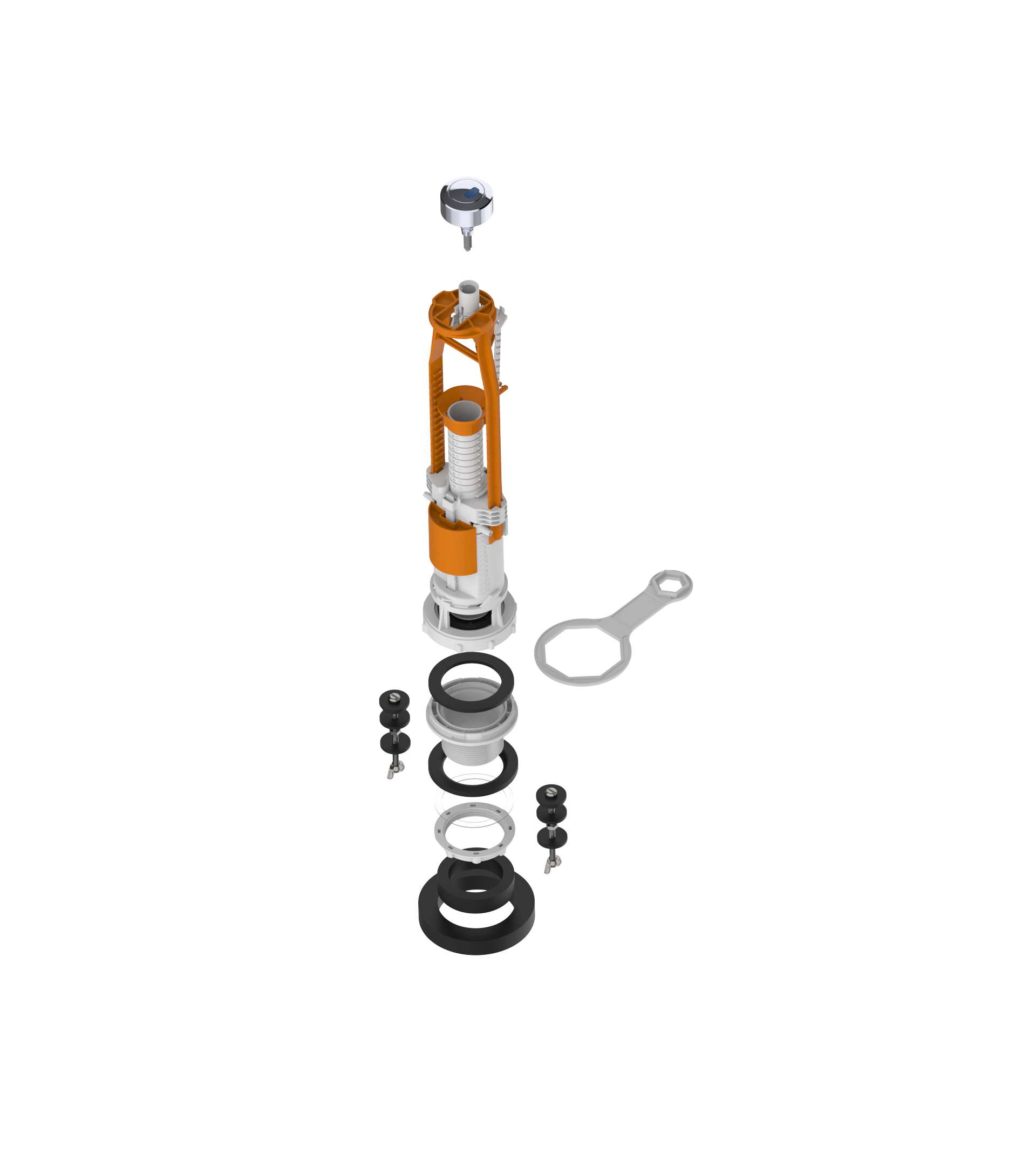 Descargador EQUATION doble pulsador 3/6L - 3