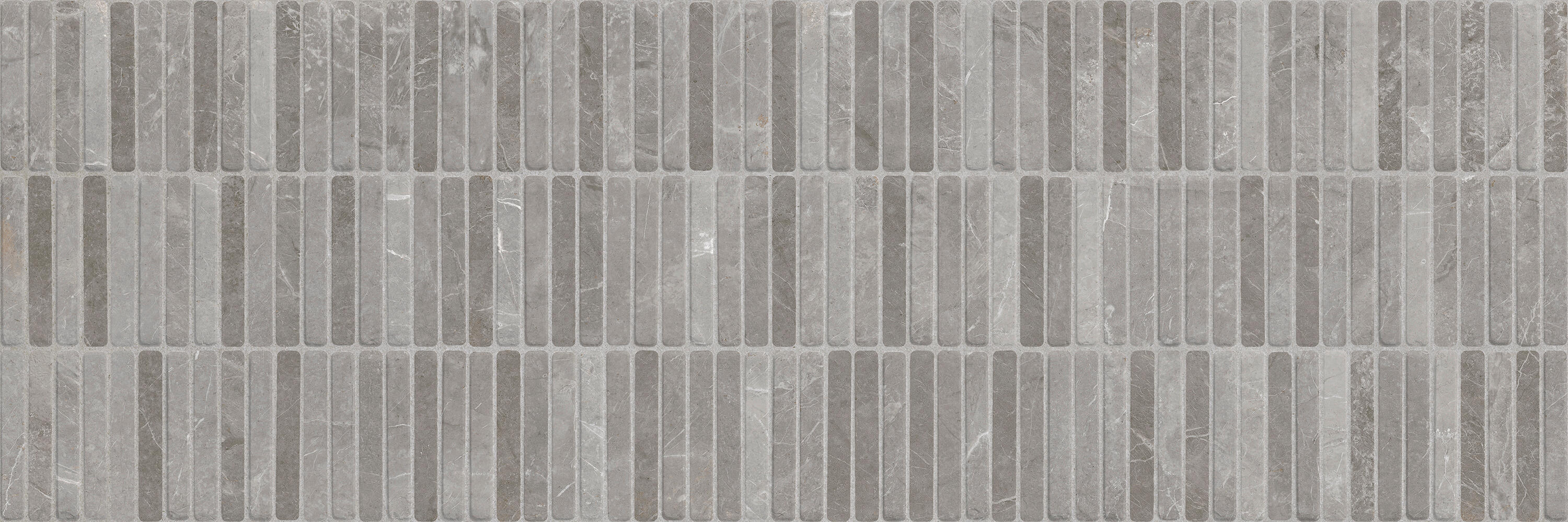 Azulejo cerámico tessere efecto mármol, relieve grey 30x90 cm