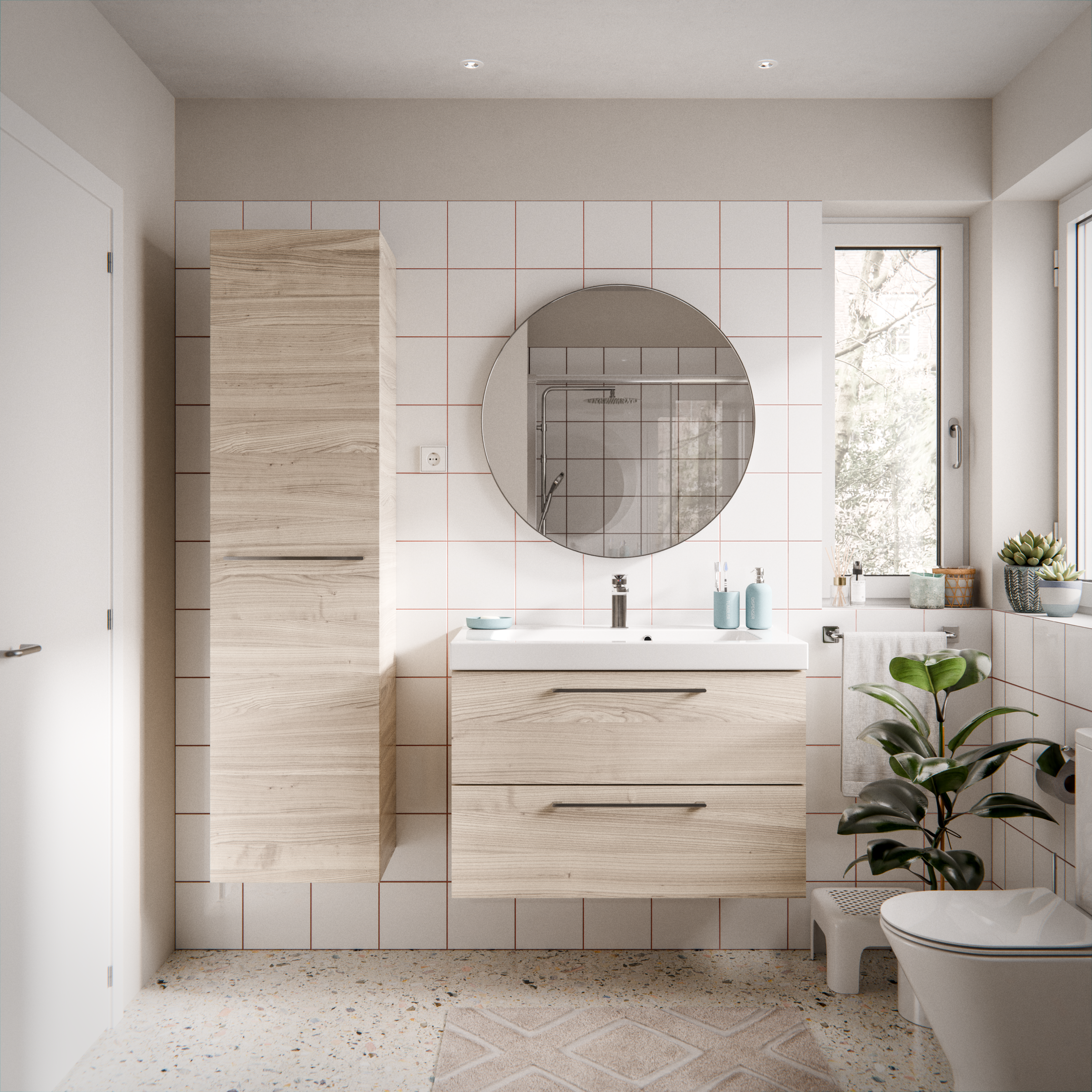 Puerta mueble baño remix 45x173cm 1 ud