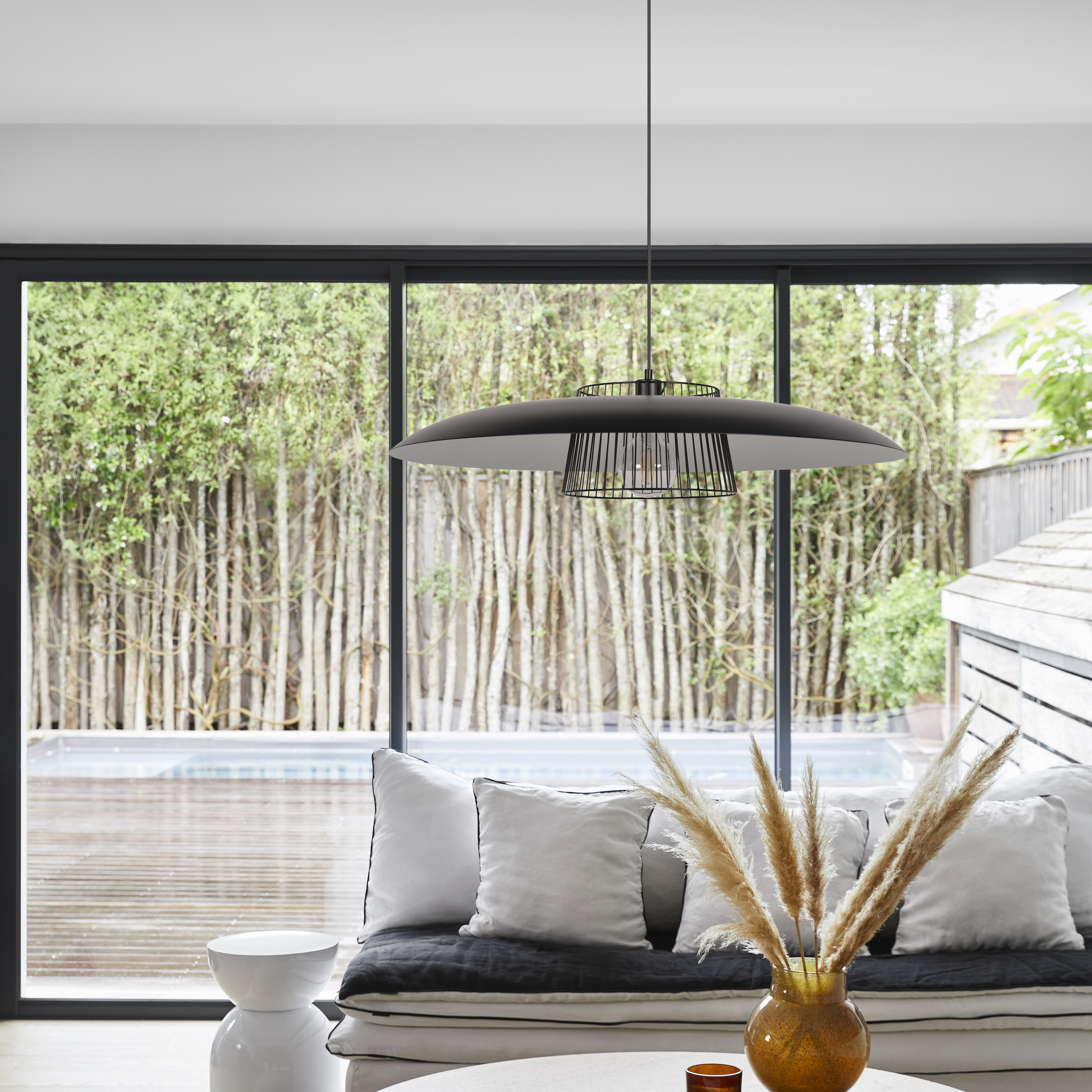 Lampa wisząca Sitio czarna E27 Inspire - 7