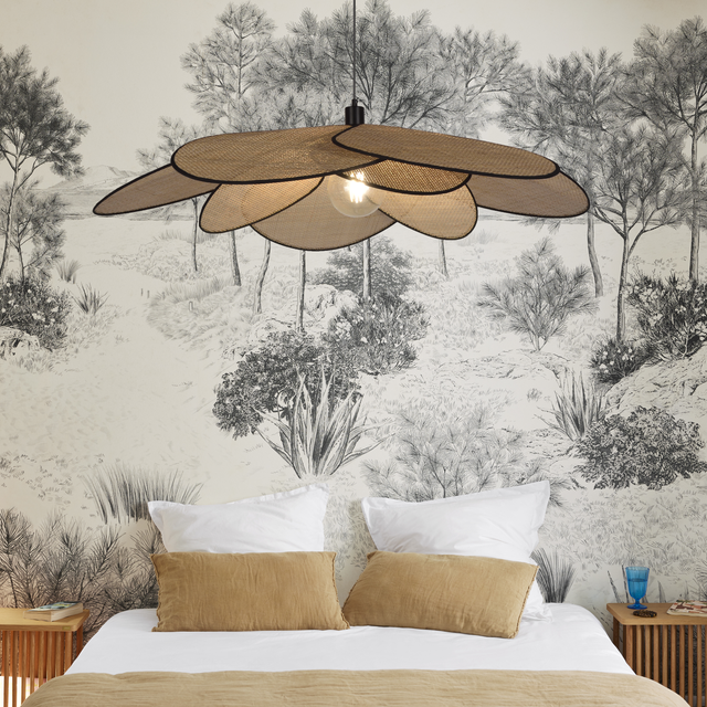 Lampa wisząca Bamako rattan E27 Inspire