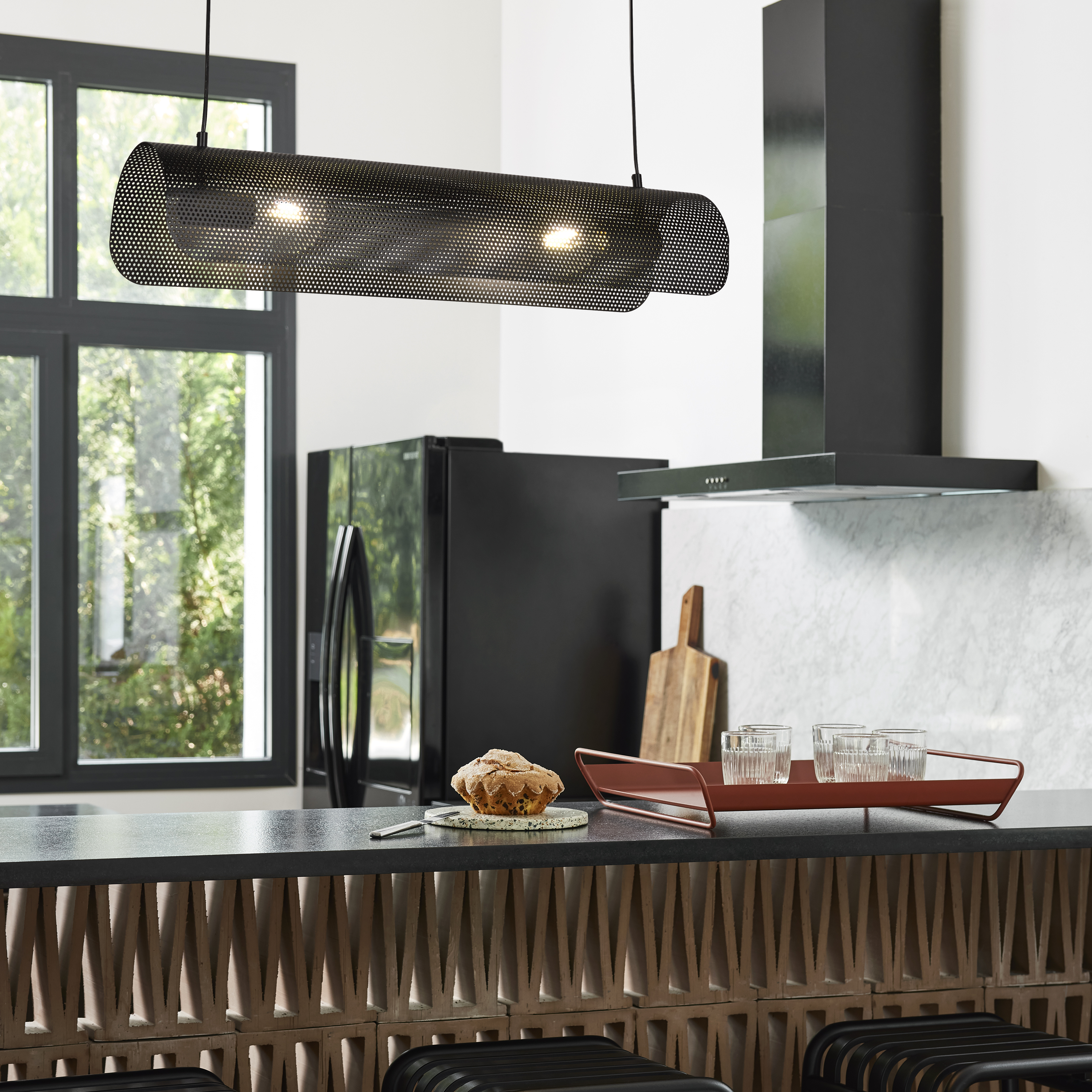 Lampa wisząca Carmid czarna 2 x E27 Inspire - 13