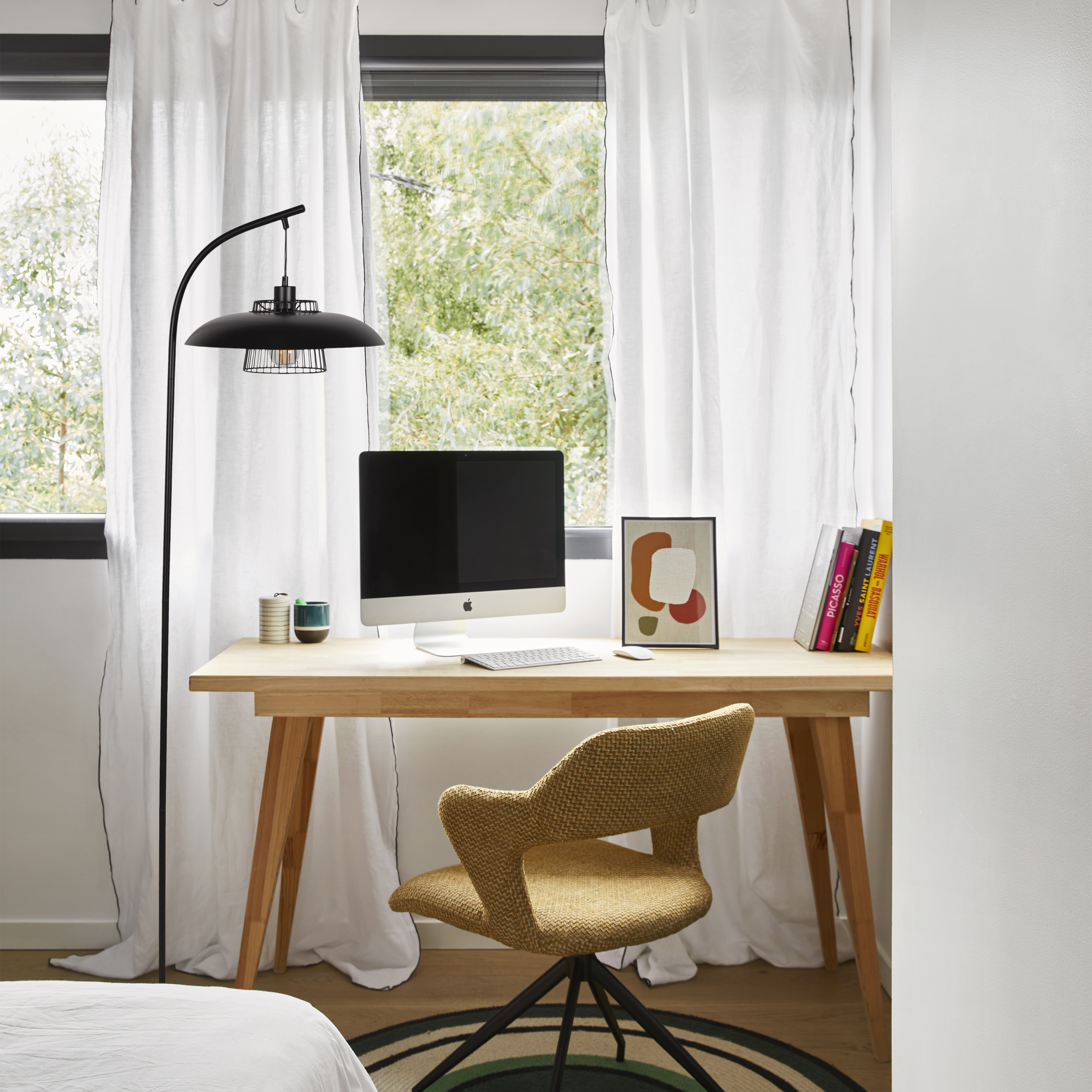 Lampadaire Sitio, acier, noir,  H.168 cm INSPIRE, E27 - 6