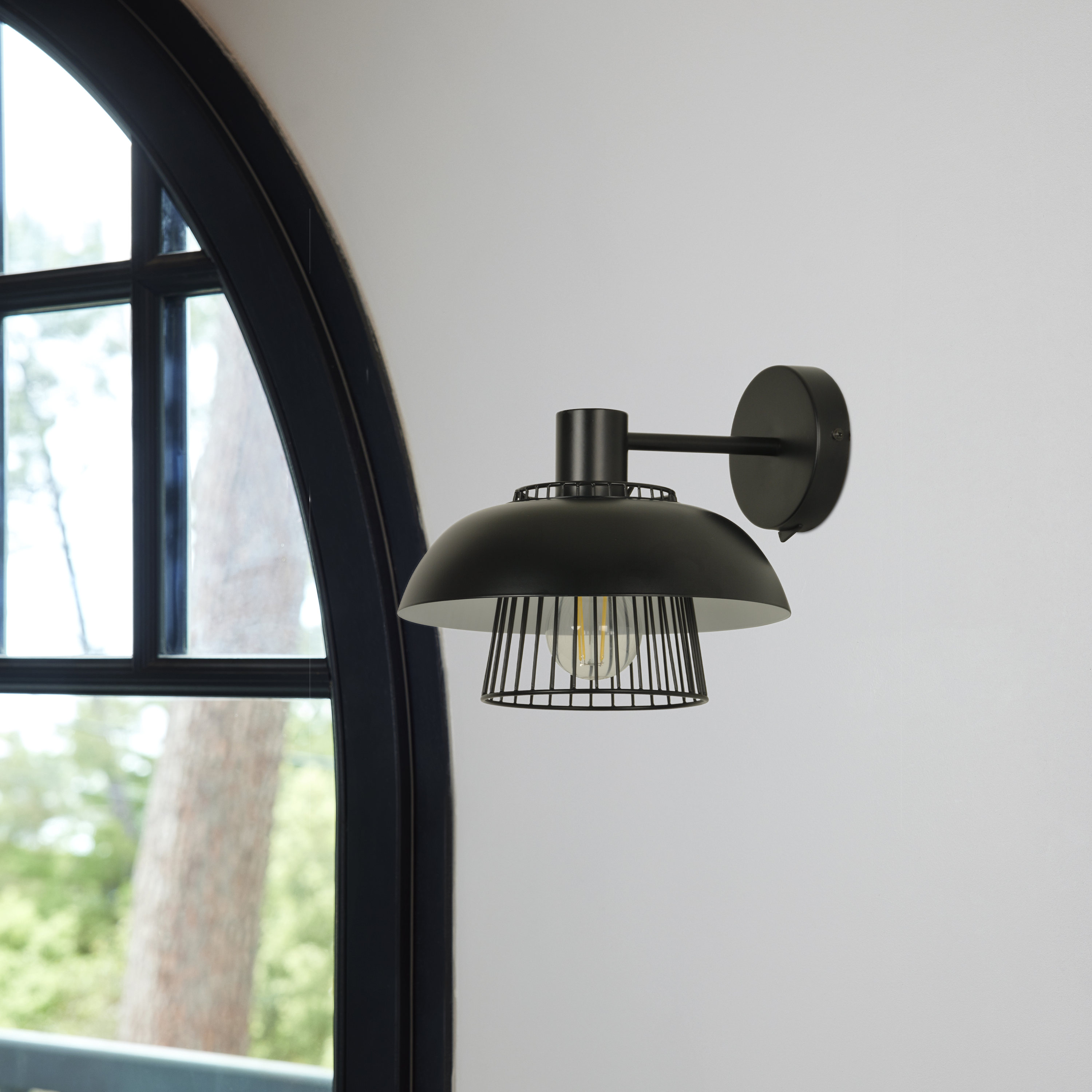 Applique murale E27 métal, noir, Sitio, INSPIRE - 2