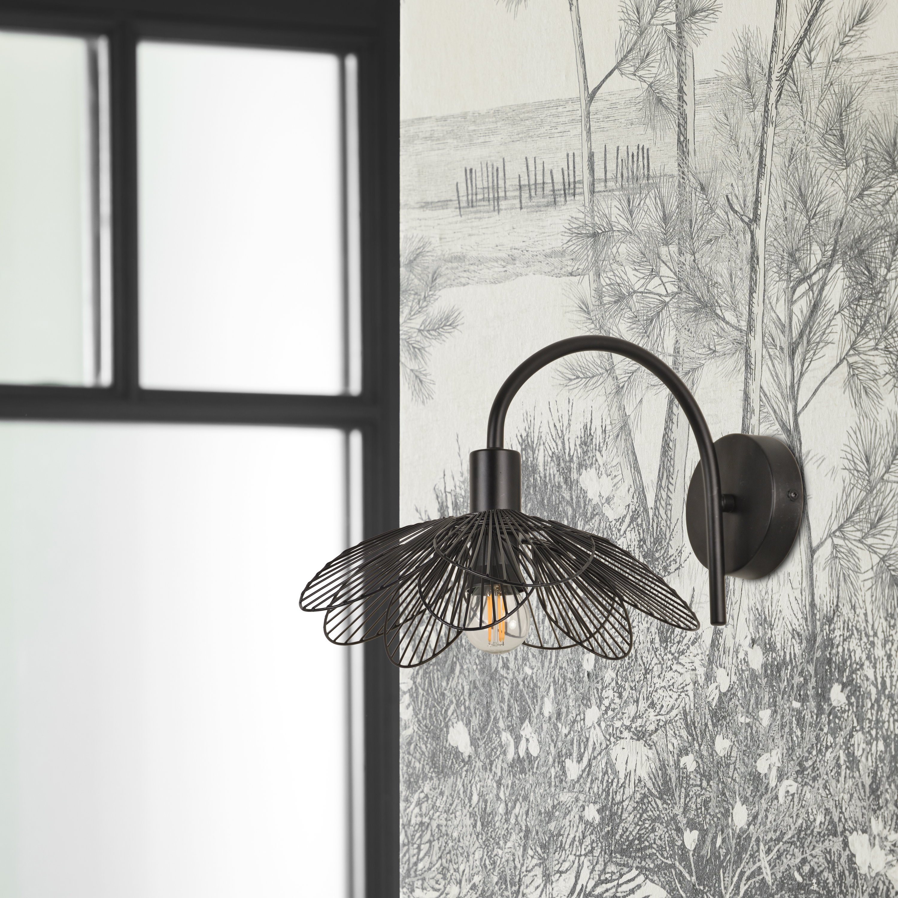 Kinkiet Bamako czarny E27 Inspire - 9