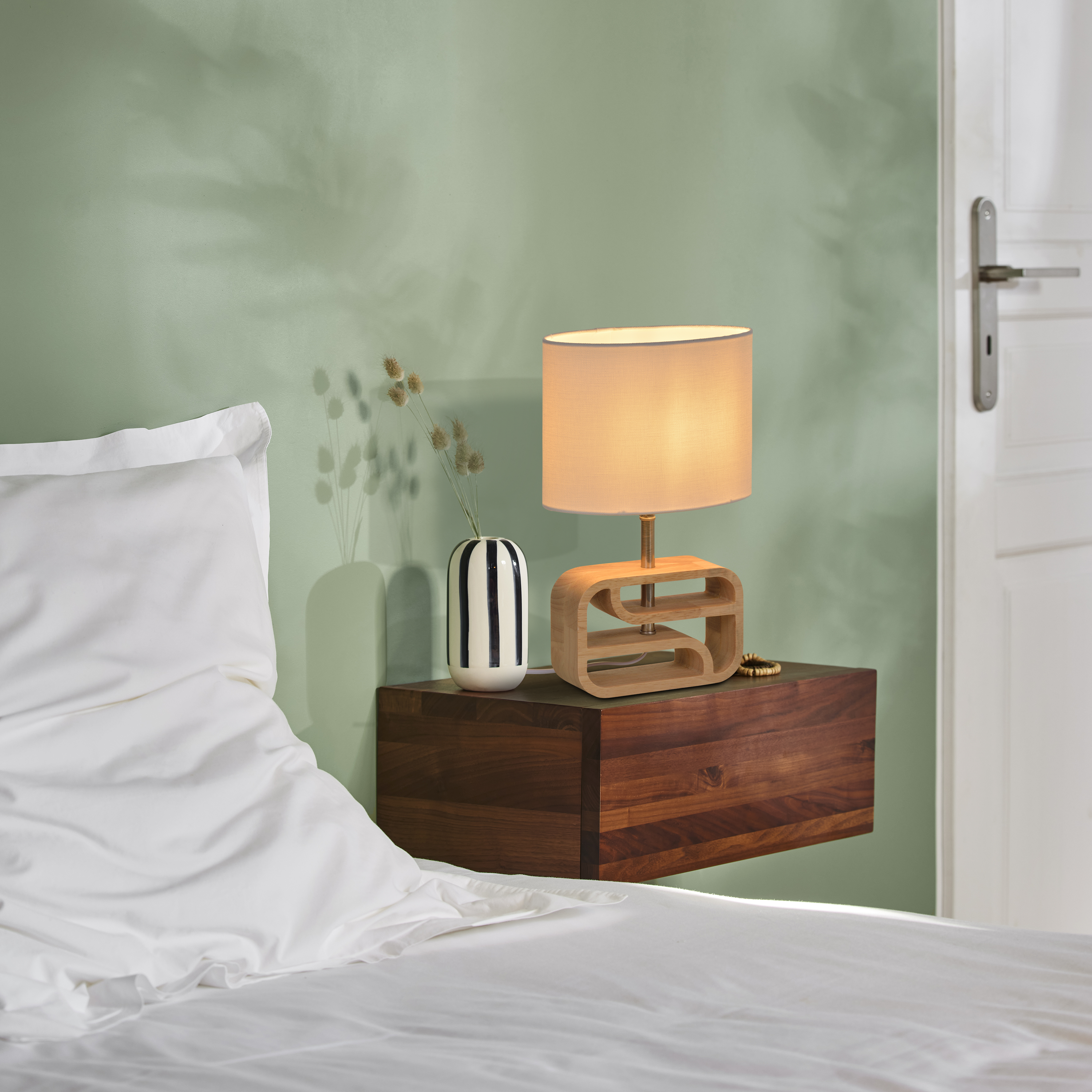 Lampa stołowa Nasimo drewno E14 Inspire - 14