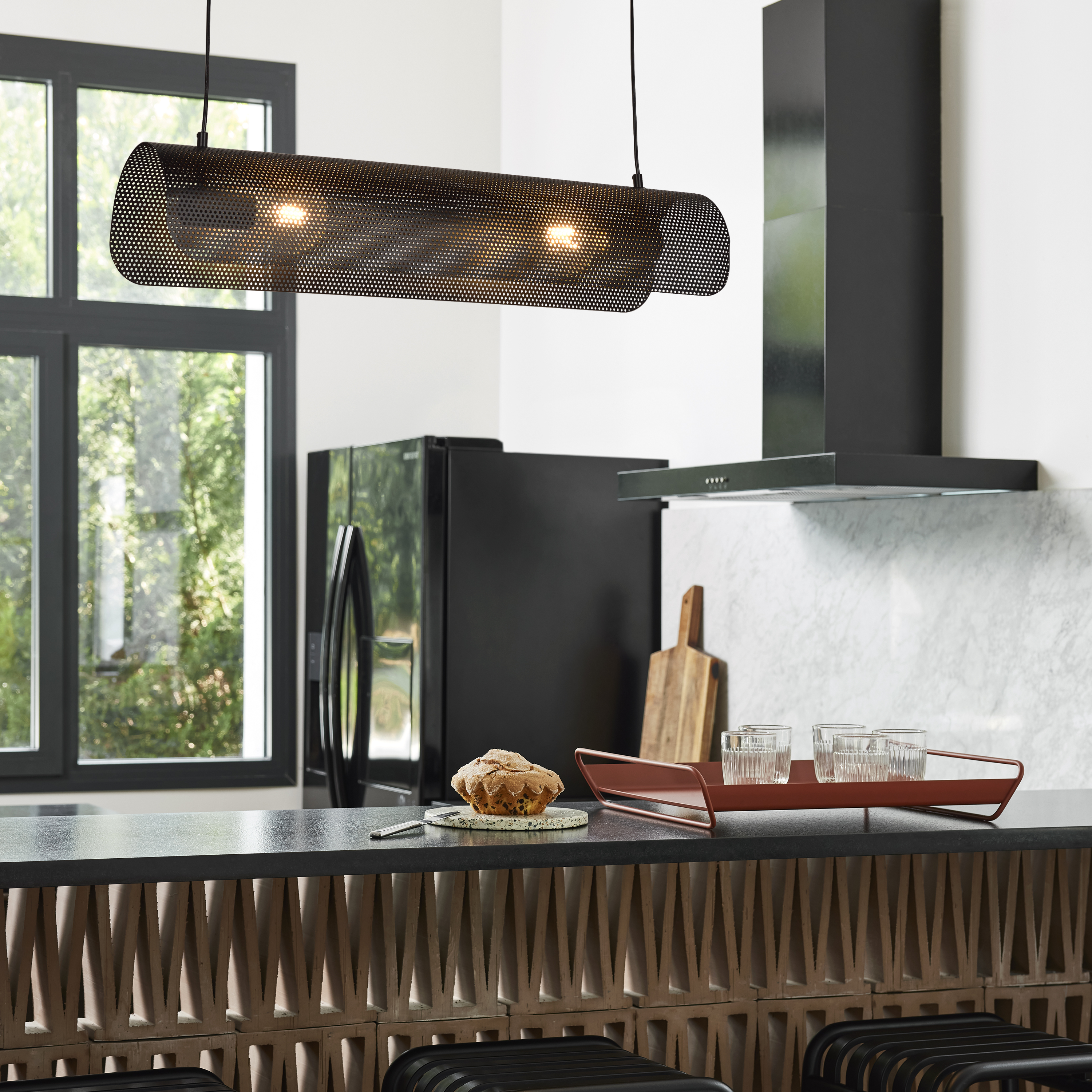 Lampa wisząca Carmid czarna 2 x E27 Inspire - 12