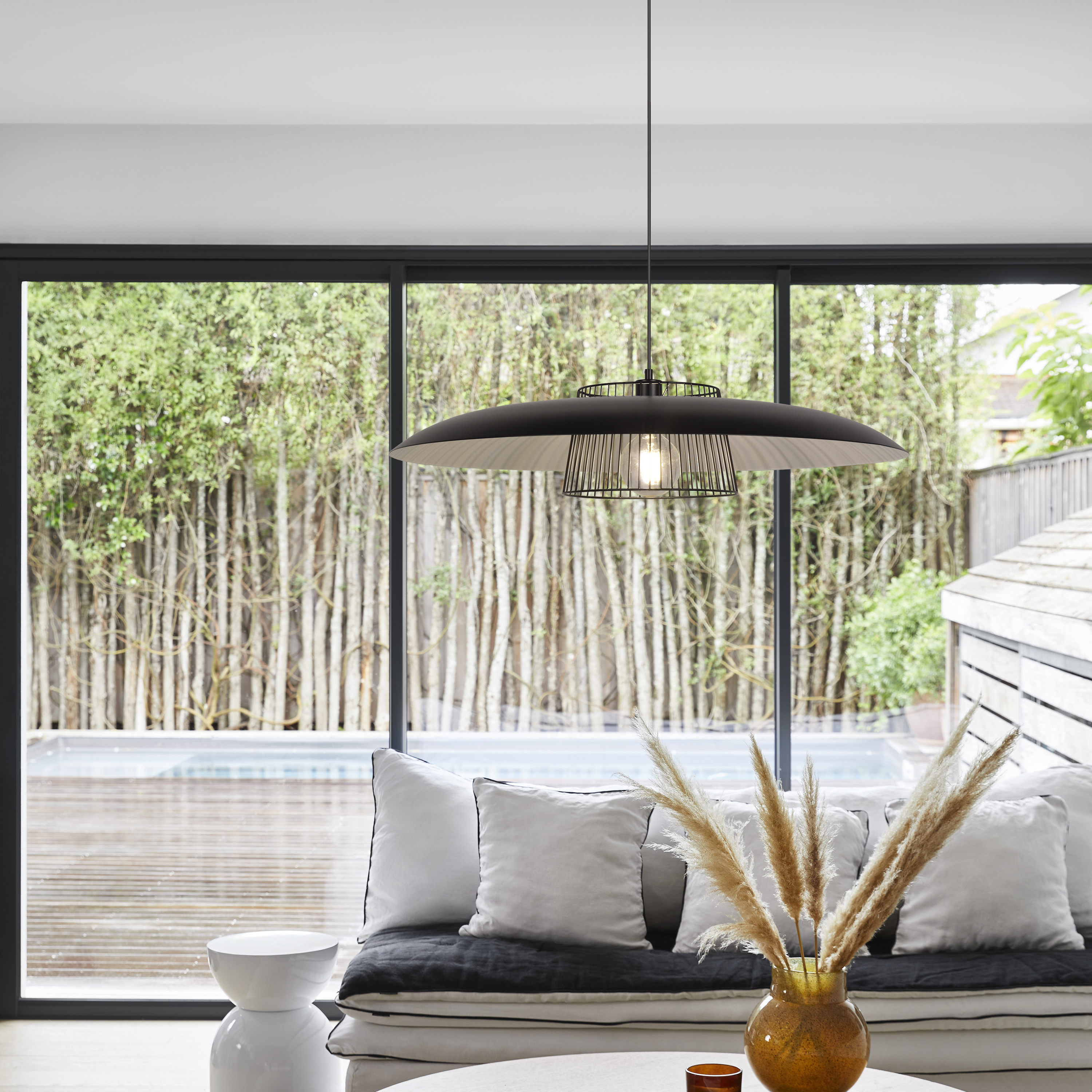 Lampa wisząca Sitio czarna E27 Inspire - 5