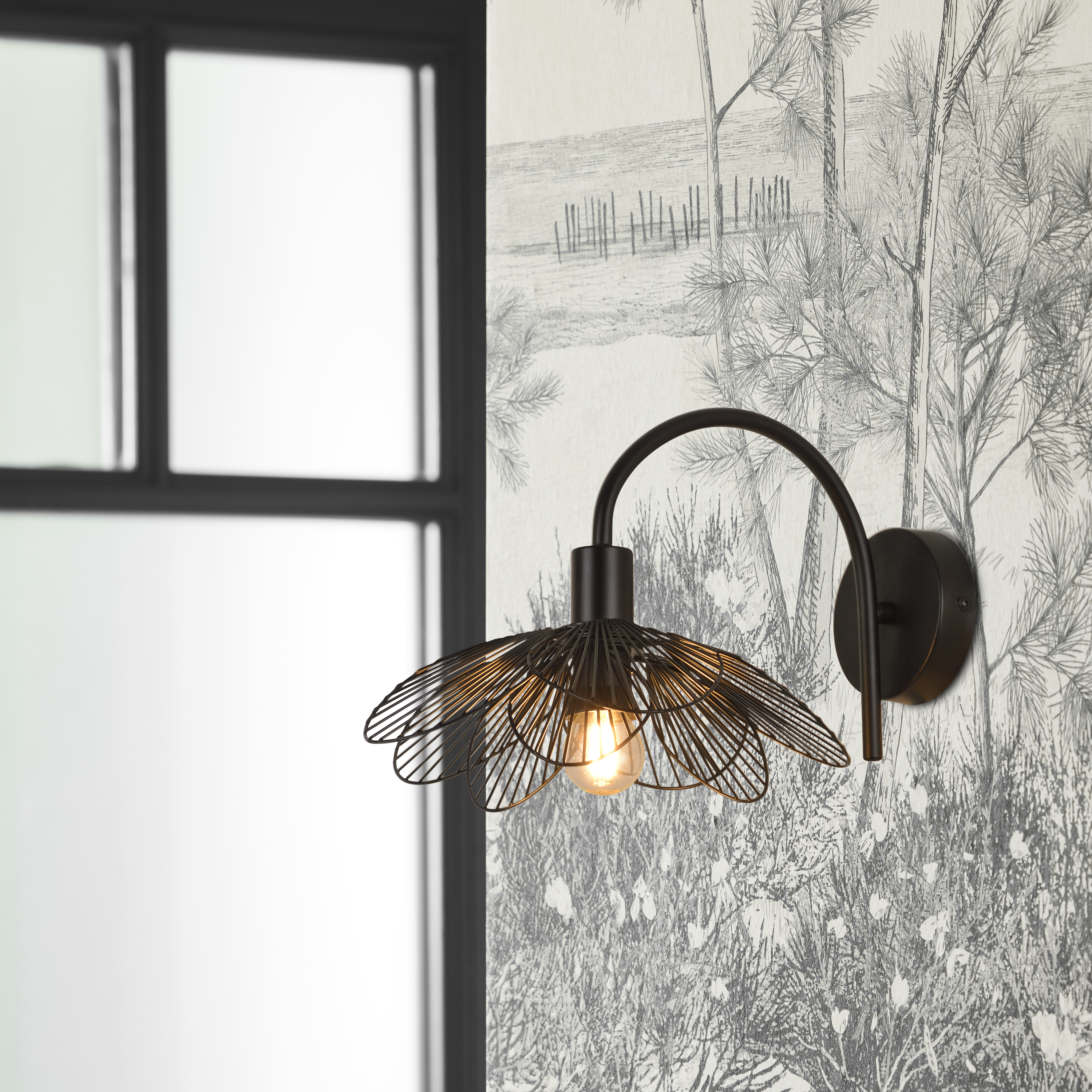 Kinkiet Bamako czarny E27 Inspire - 8