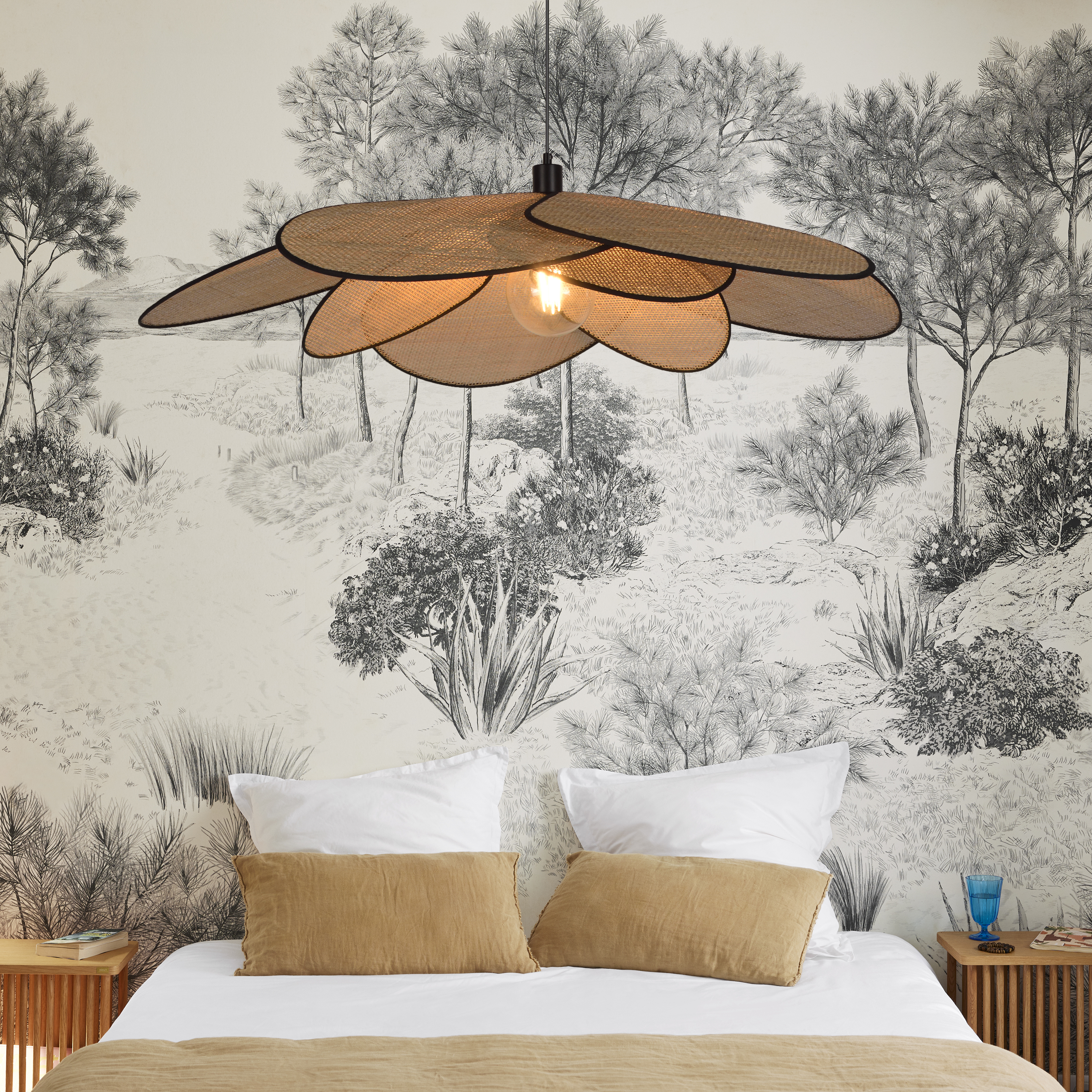 Lampa wisząca Bamako rattan E27 Inspire - 10