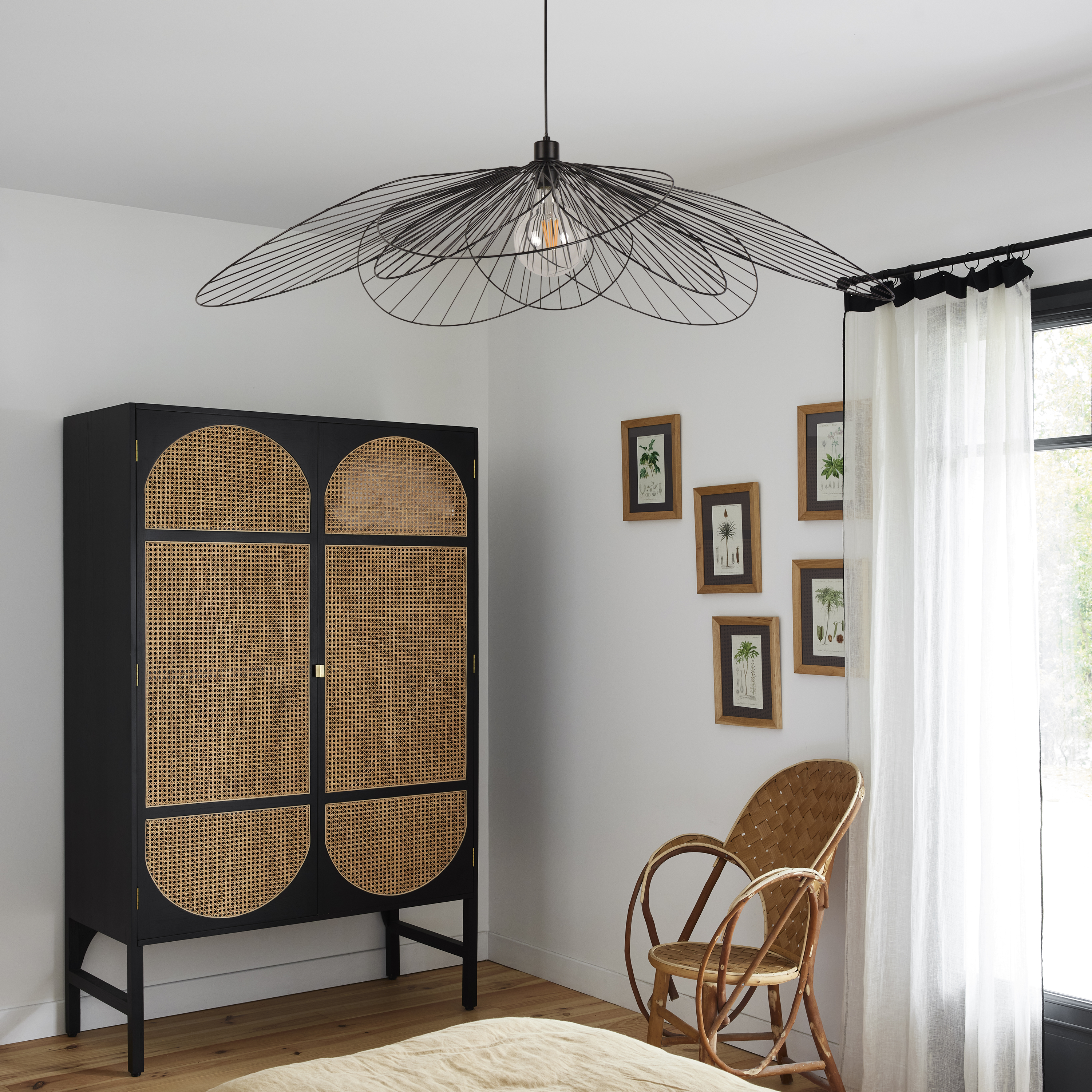 Lampa wisząca Bamako czarna E27 Inspire - 6