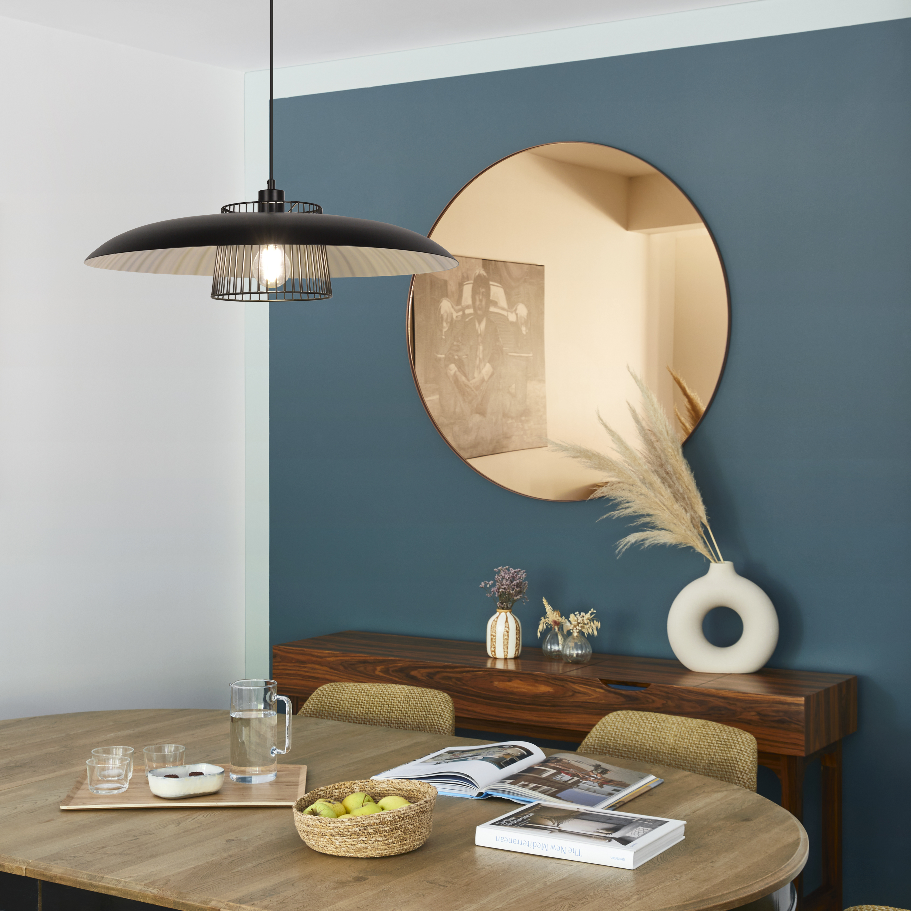 Lampa wisząca Sitio czarna E27 Inspire - 4