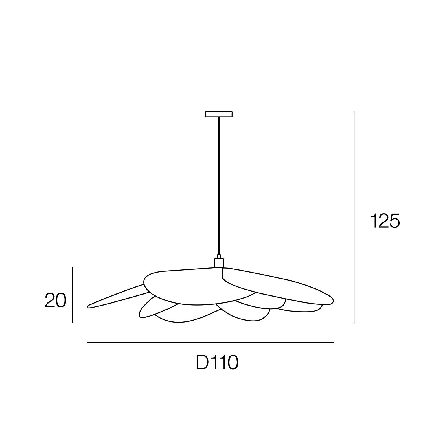 Suspension rotin, Bamako, beige, Diam.110 cm INSPIRE, E27 - 13