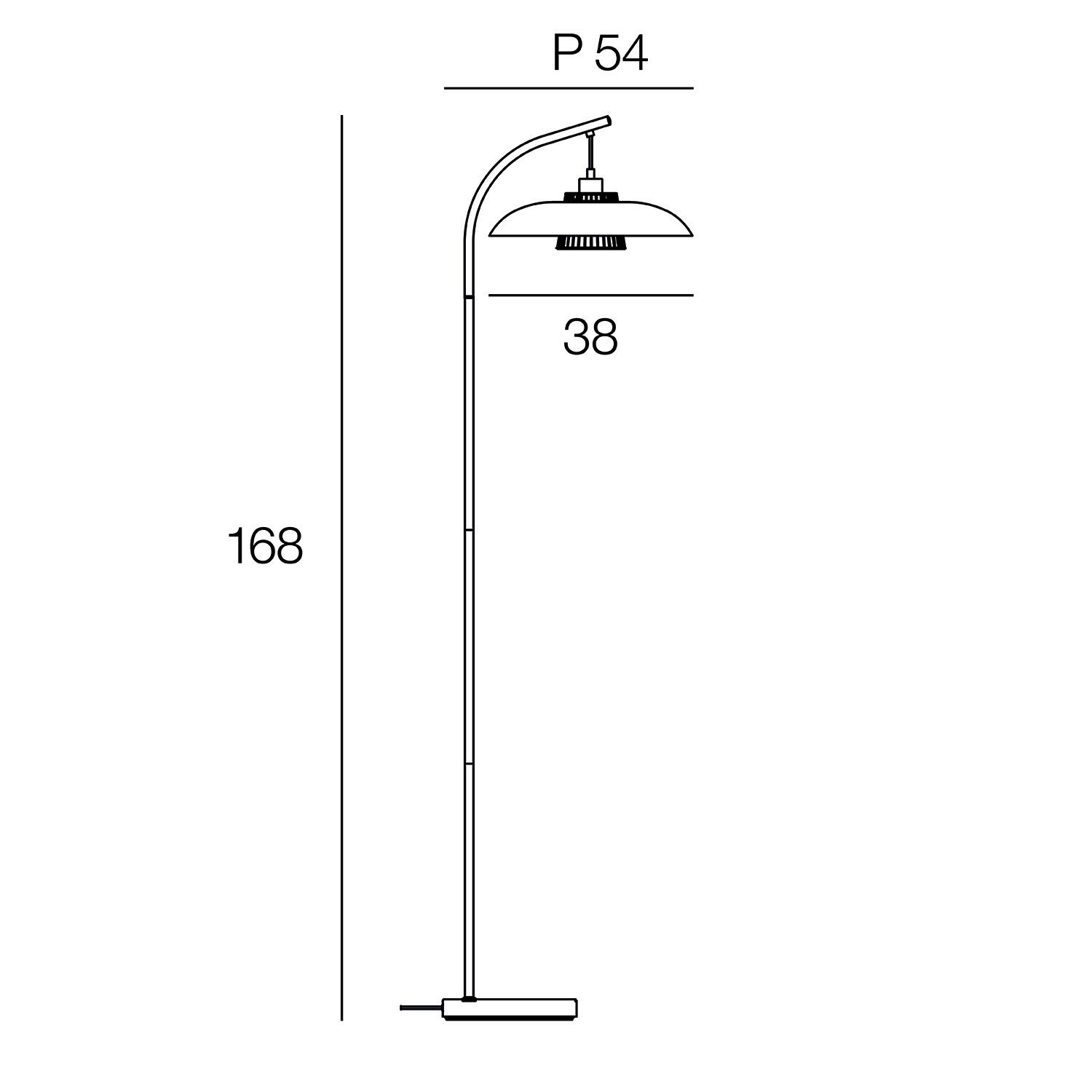 Lampadaire Sitio, acier, noir,  H.168 cm INSPIRE, E27 - 12