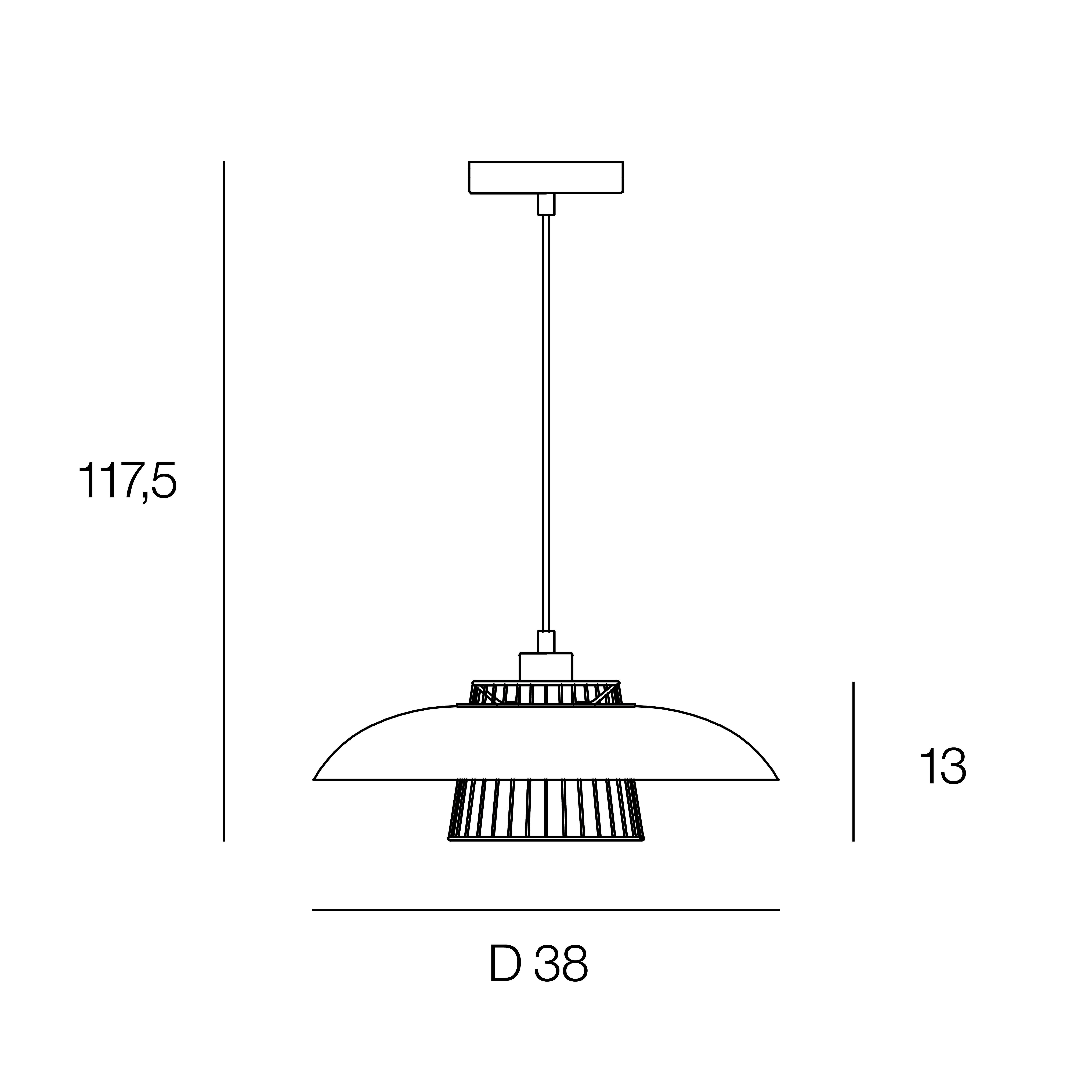 Lampa wisząca Sitio czarna E27 Inspire - 6