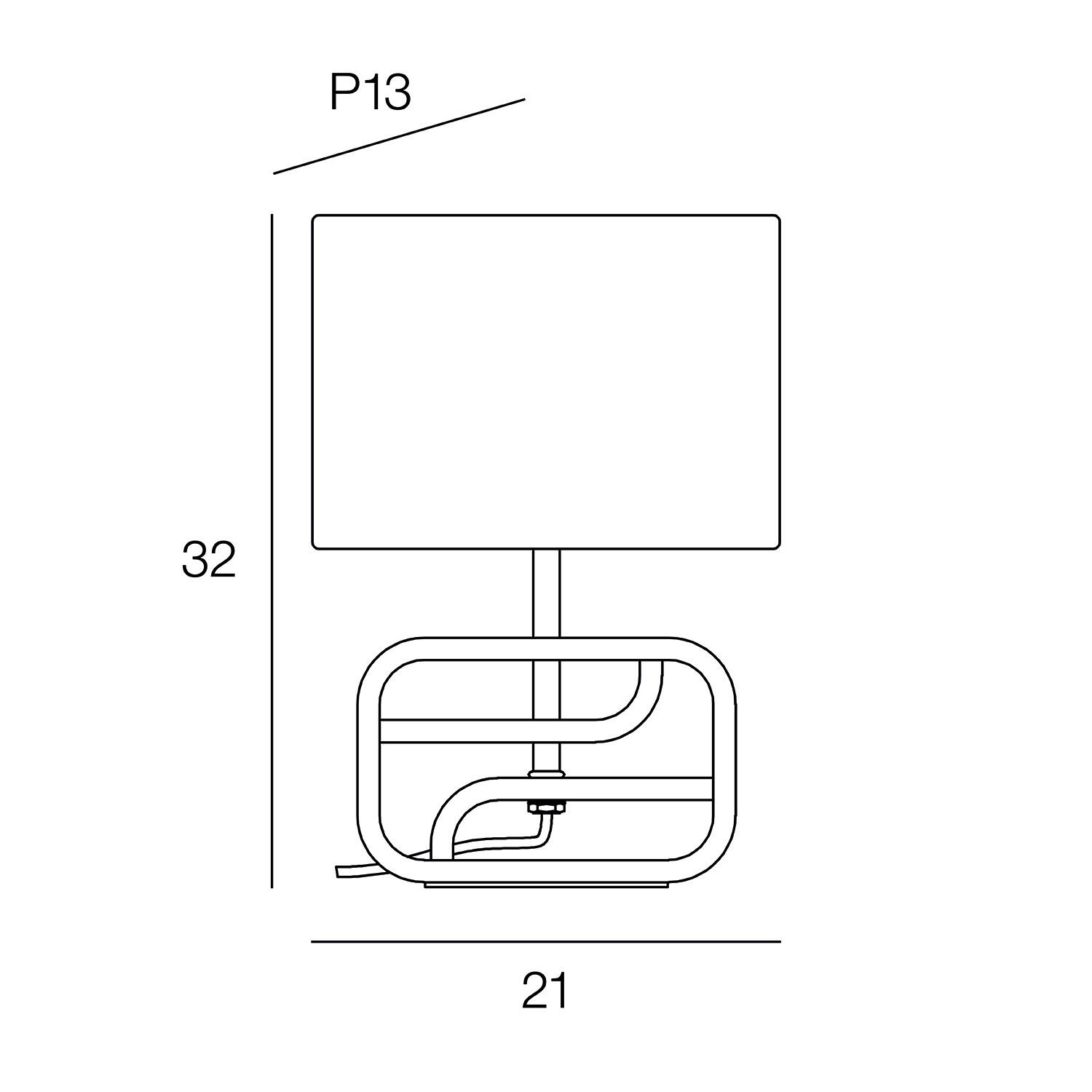 Lampe Nasimo, bois, blanc, H.32.1 cm INSPIRE, E14 - 10