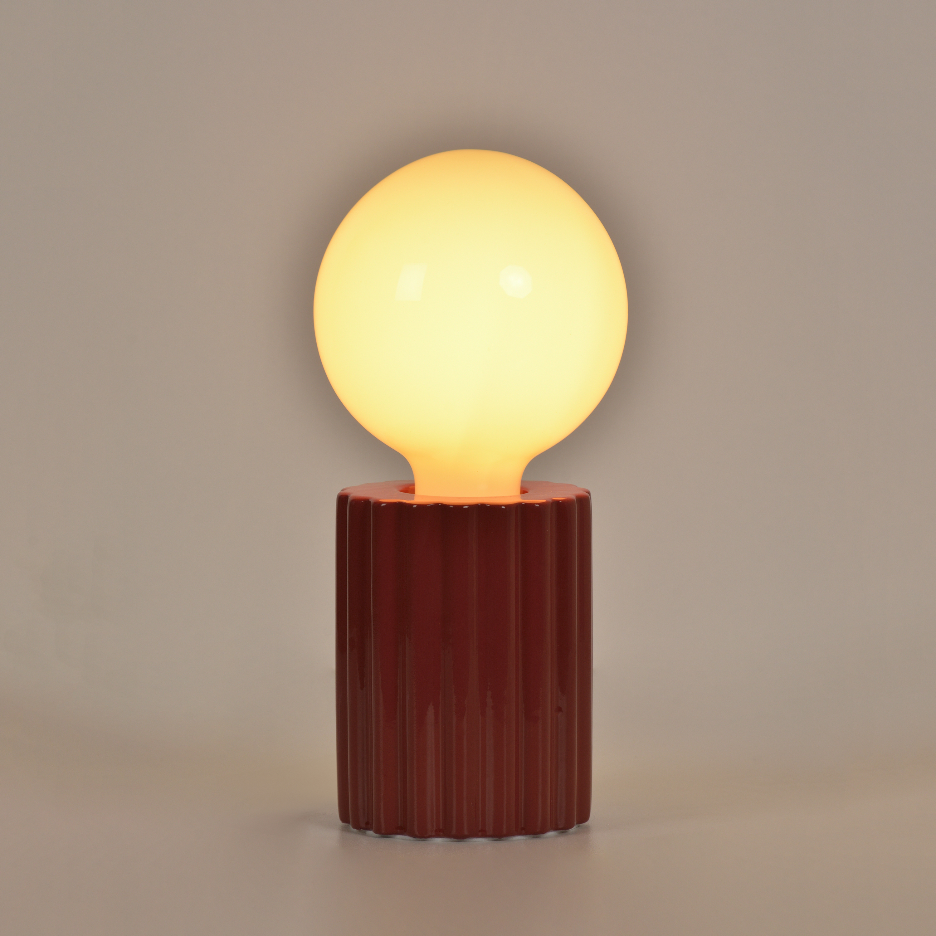 Lampa stołowa Tyamo bordowa E27 Inspire - 14