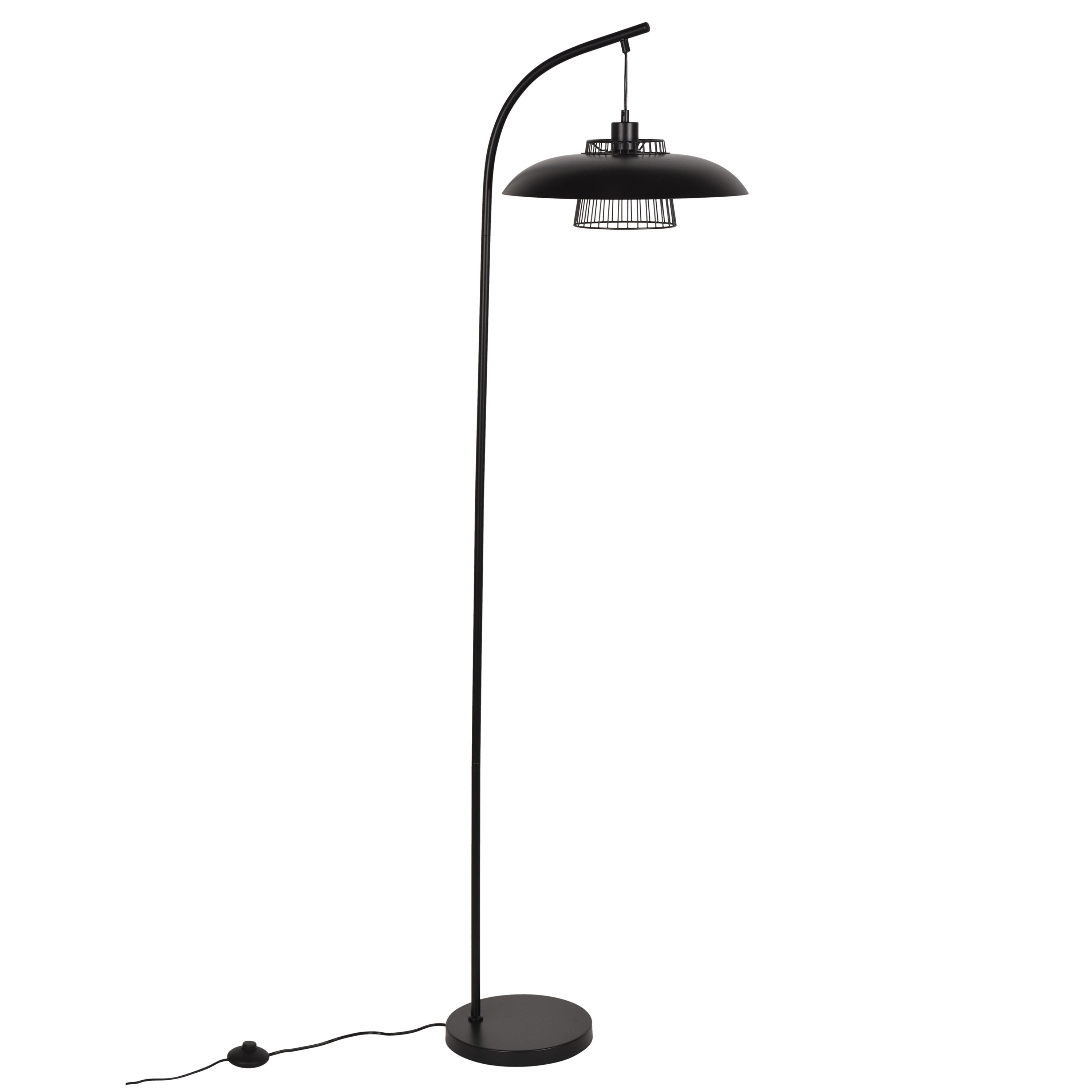 Lampadaire Sitio, acier, noir,  H.168 cm INSPIRE, E27 - 8