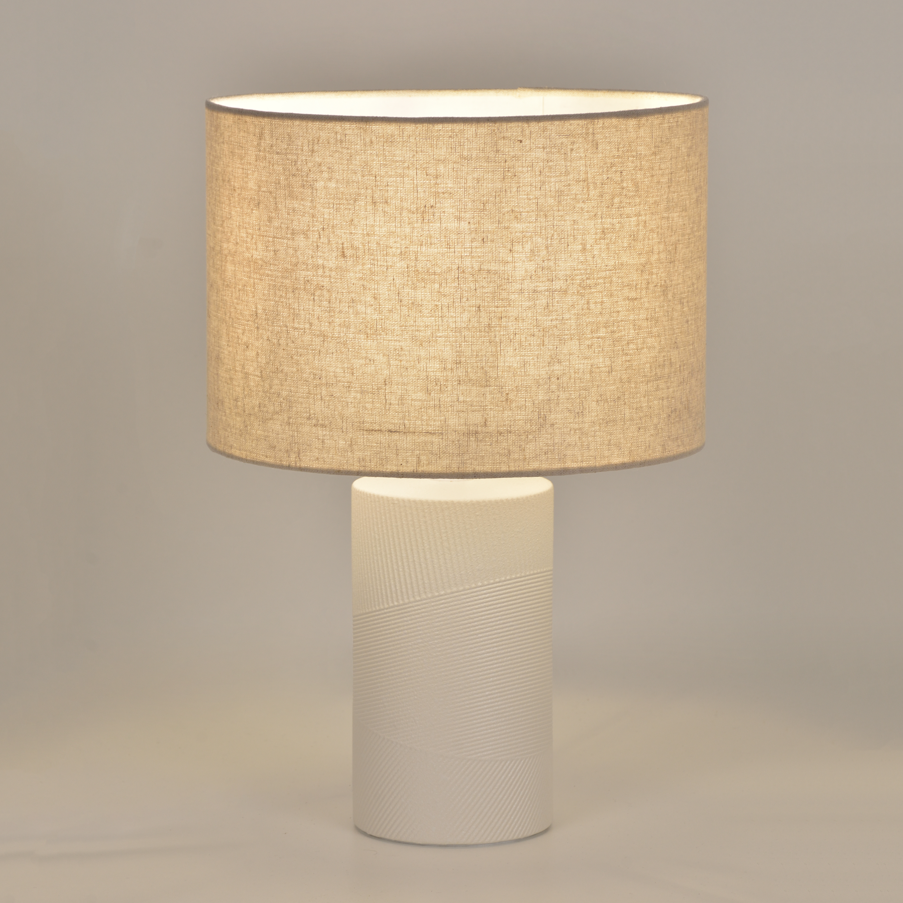 Lampa stołowa Lanzoma beżowa E27 Inspire - 18