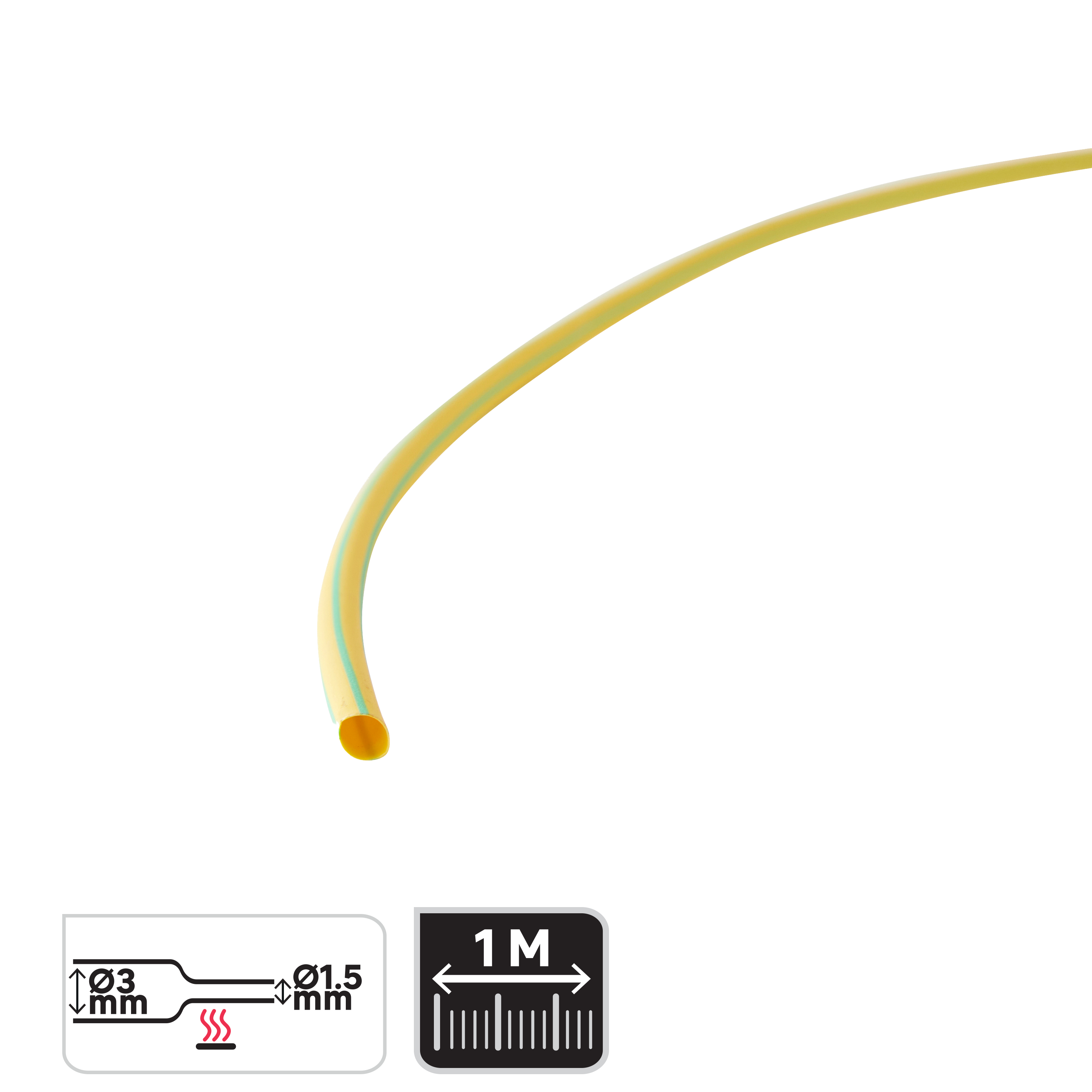 Gaine Thermorétractable Transparente 2:1 - Diamètre 4,5mm - Longueur 1 Mètre - WOER Gaine Woer 1 Metre - Foto 5