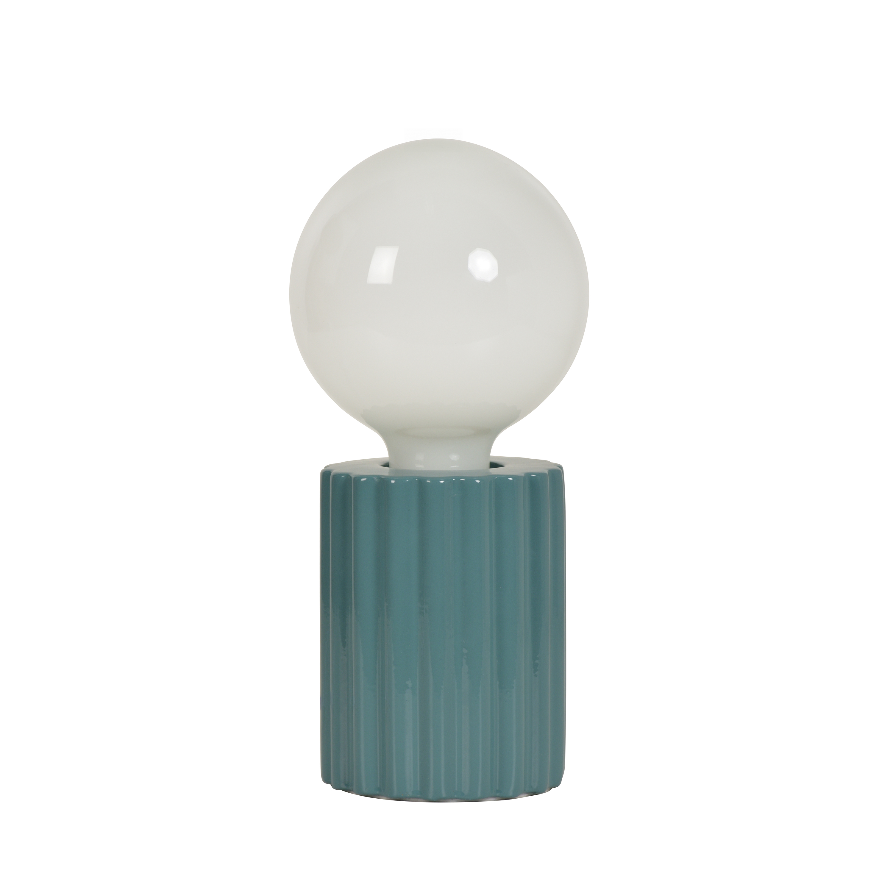 Lampe Tyamo, céramique, bleu clair, H.13 cm INSPIRE, E27 - 5