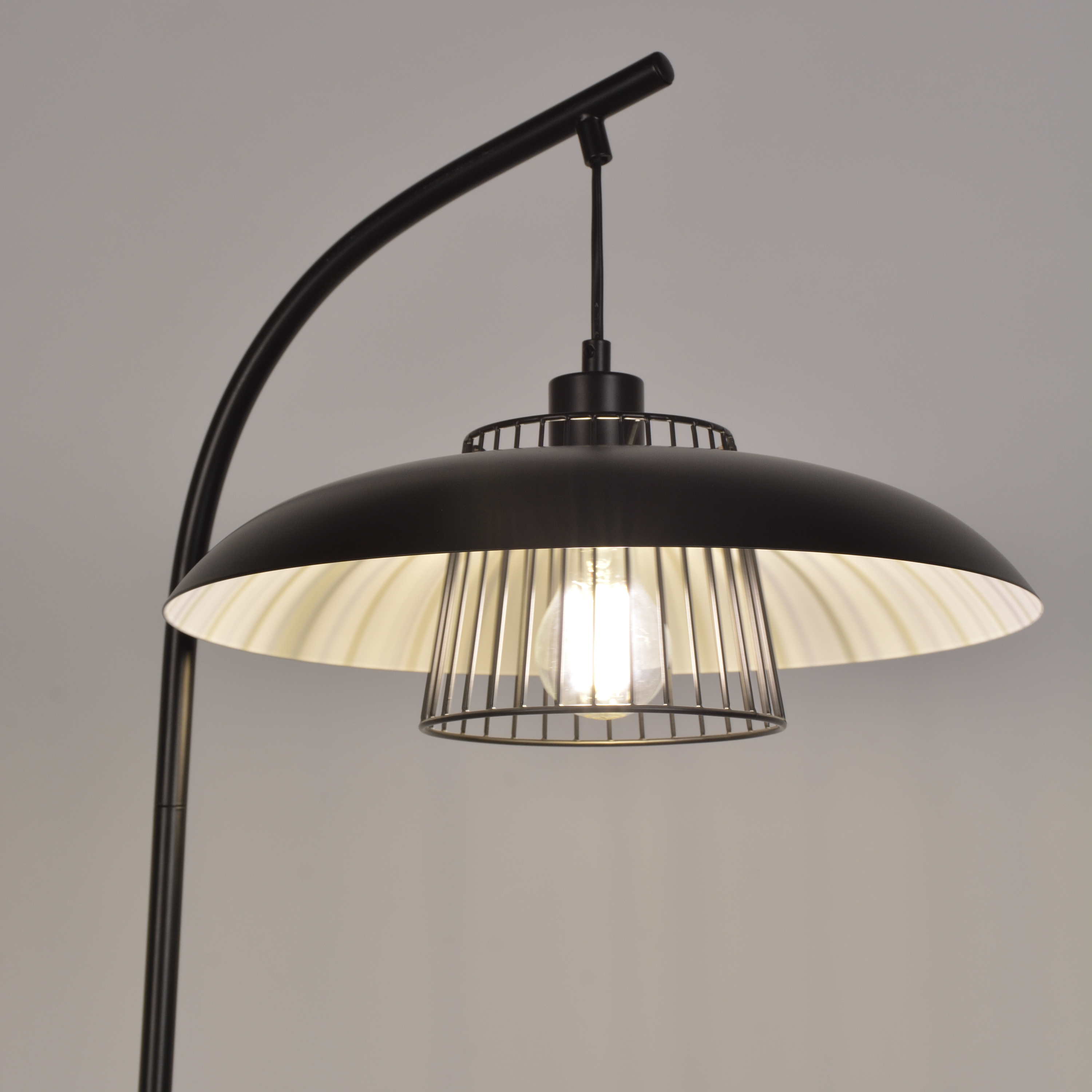 Lampadaire Sitio, acier, noir,  H.168 cm INSPIRE, E27 - 11