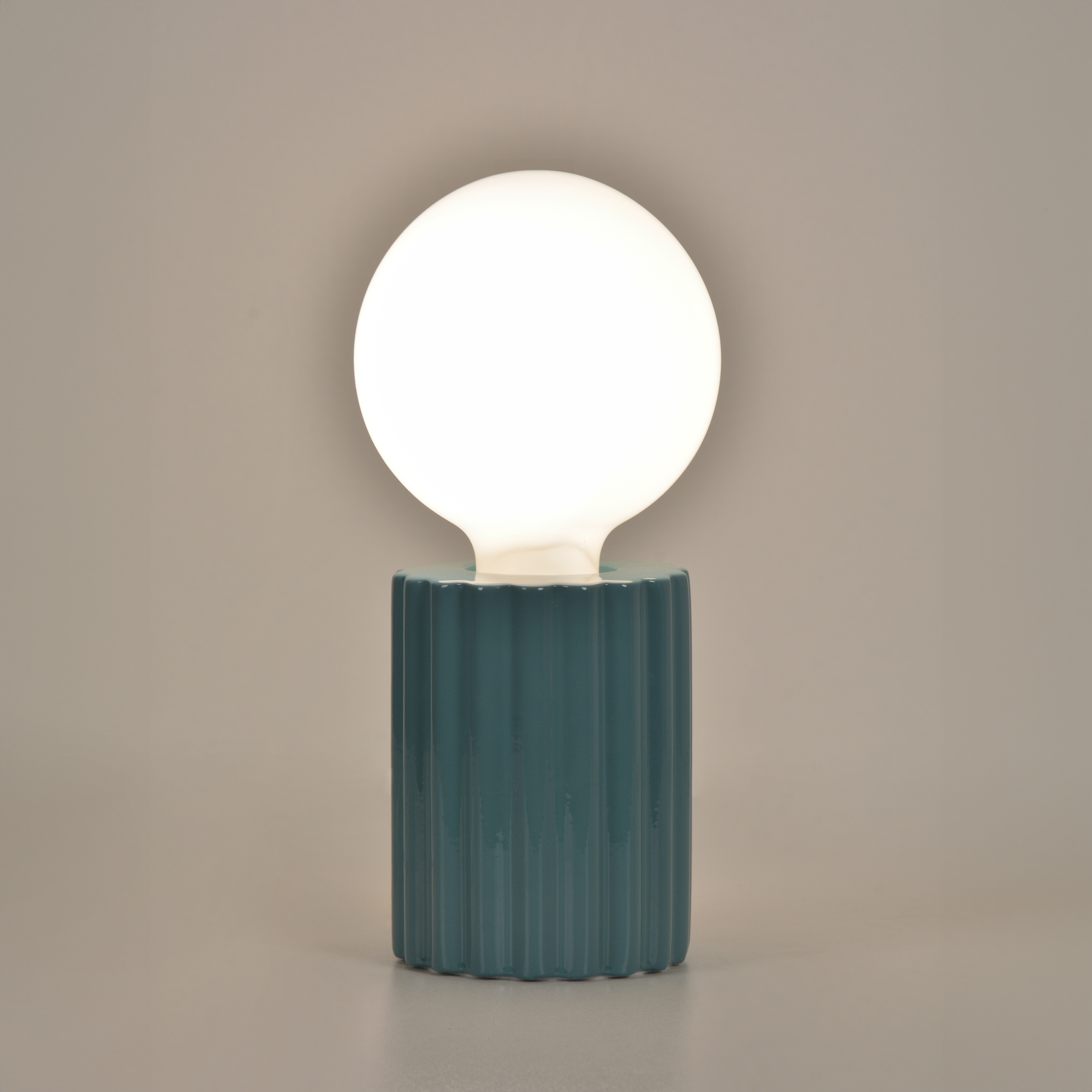 Lampe Tyamo, céramique, bleu clair, H.13 cm INSPIRE, E27 - 7