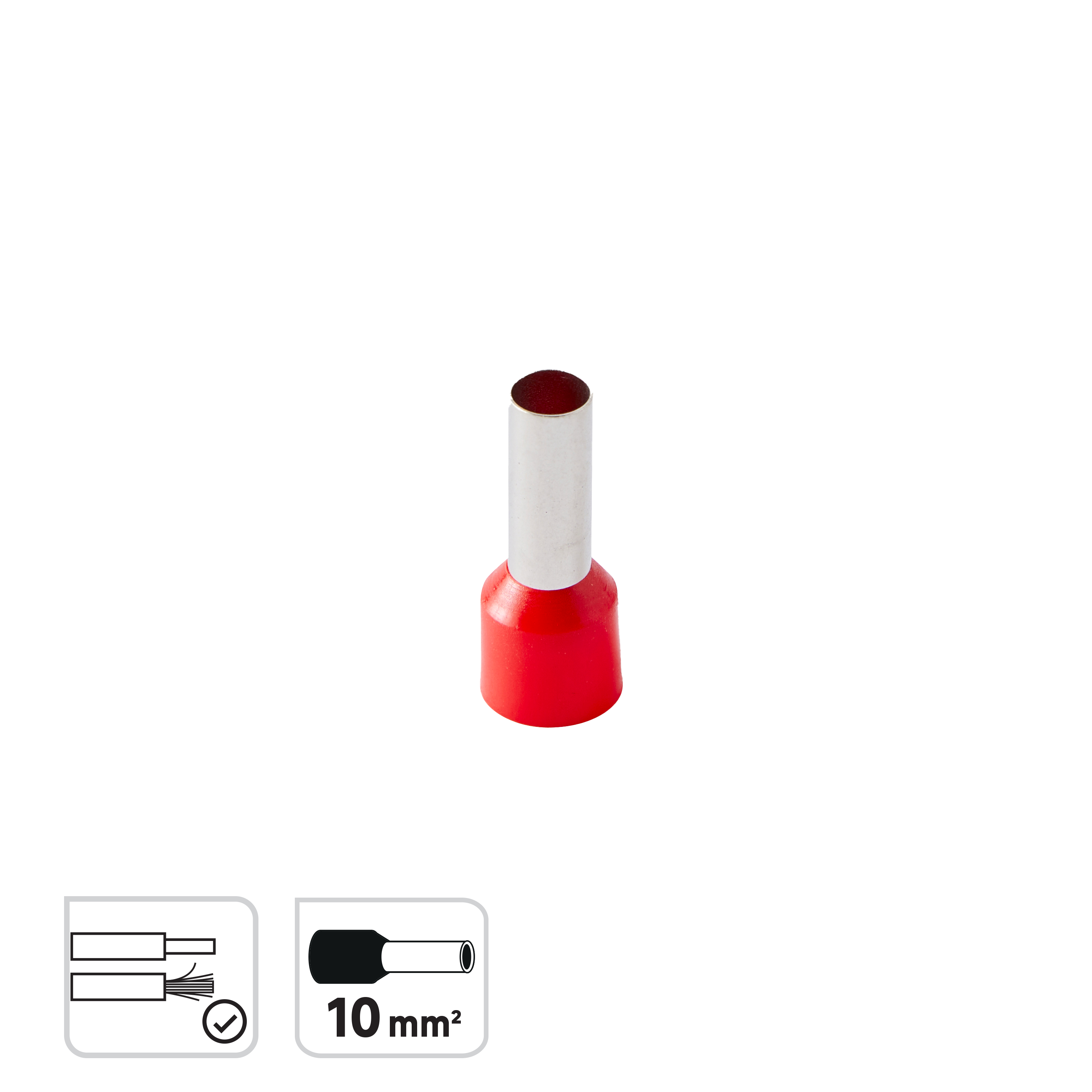 50 terminales punta hueca 10mm lexman - 5