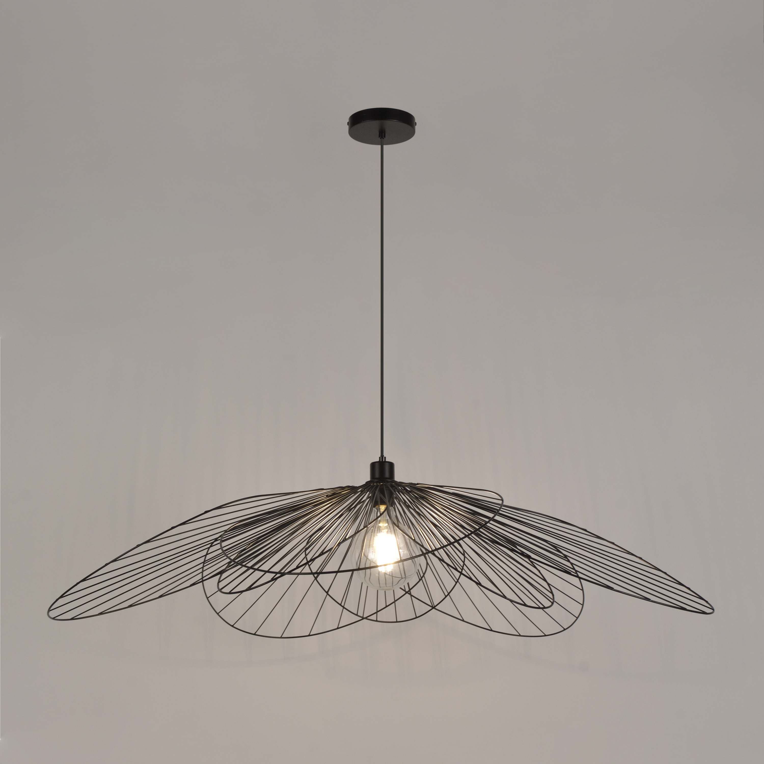Suspension Bamako, fer, noir, Diam.110 cm INSPIRE, E27 - 5