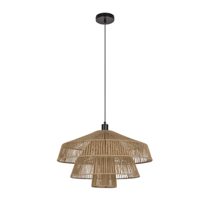 Suspension Mikona, corde, beige, Diam.58 cm INSPIRE, E27