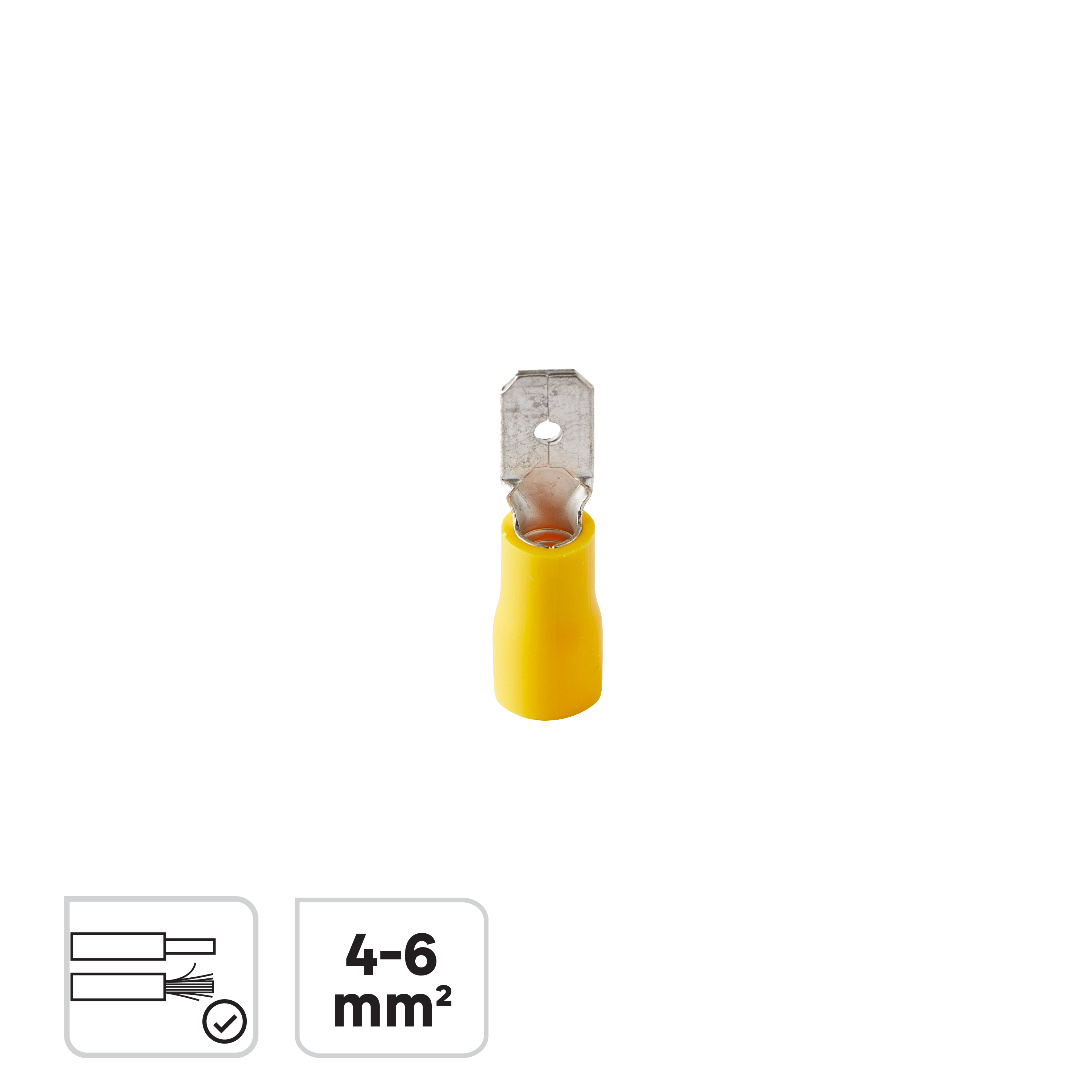 50 terminales lengüeta 4-6mm/6.3 lexman - 3
