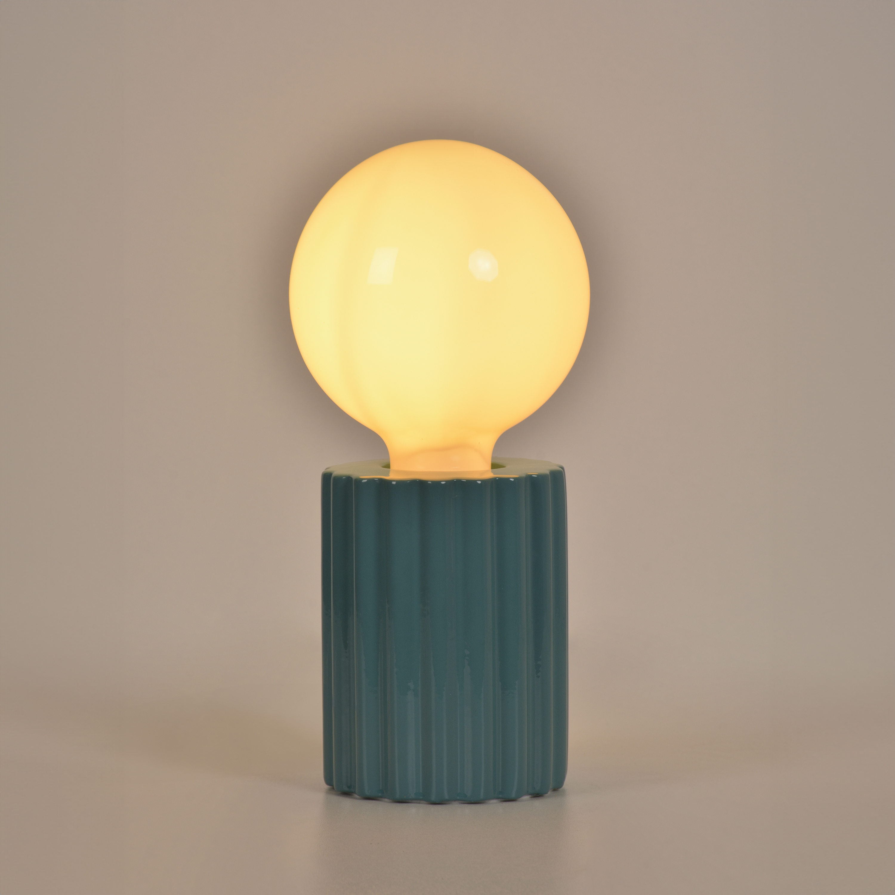 Lampe Tyamo, céramique, bleu clair, H.13 cm INSPIRE, E27 - 8