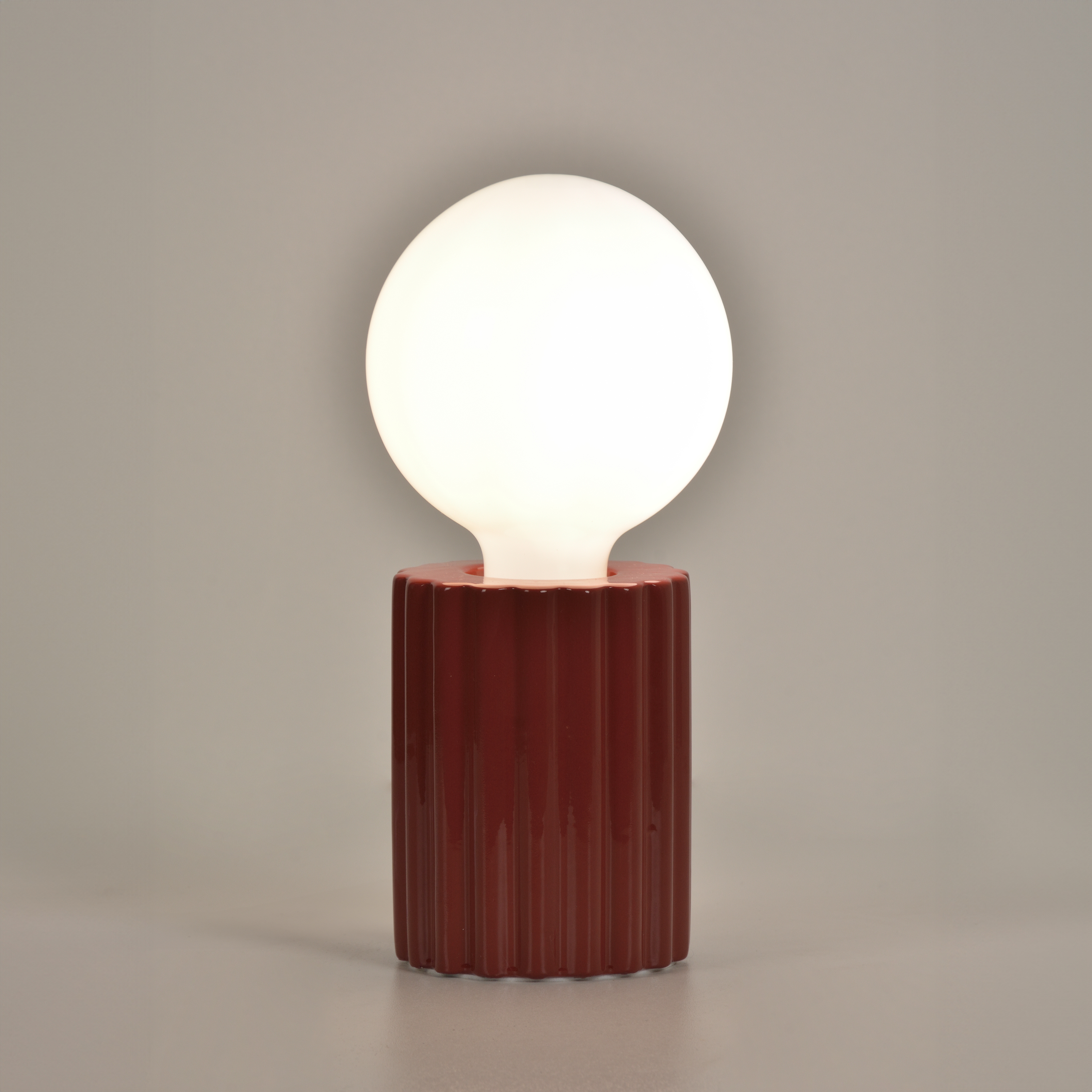 Lampa stołowa Tyamo bordowa E27 Inspire - 13