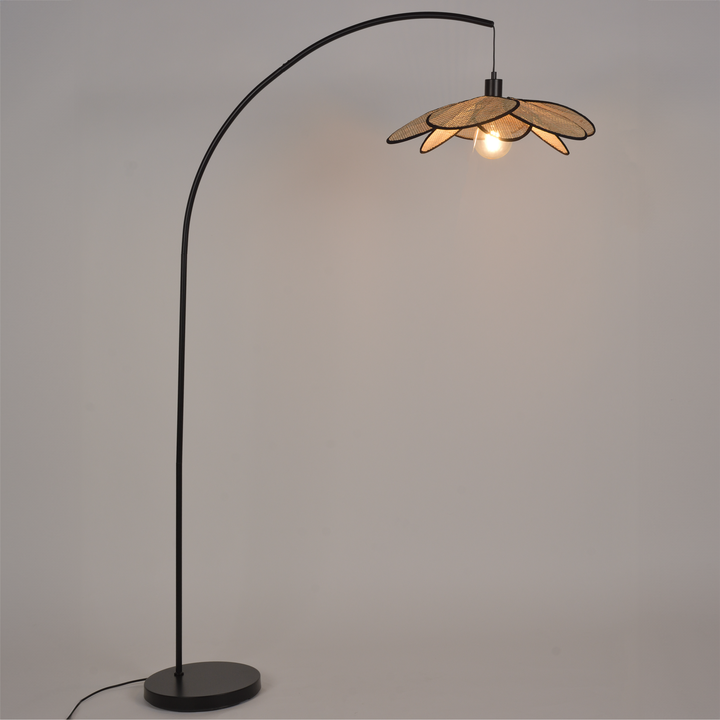 Lampadaire Bamako, acier, noir,  H.175 cm INSPIRE, E27 - 8
