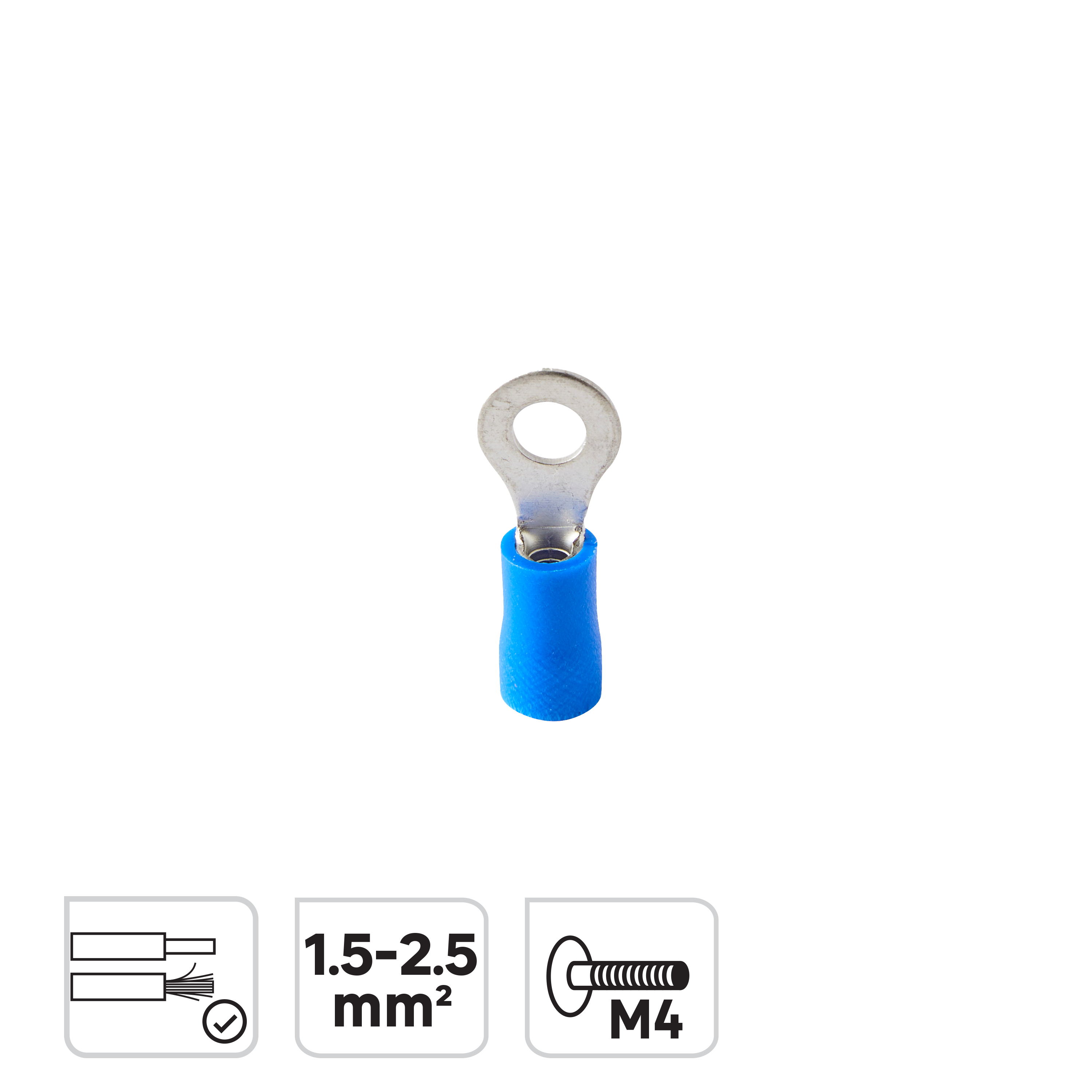 50 terminales redondo 1.5-2.5mm/m4 lexman - 5