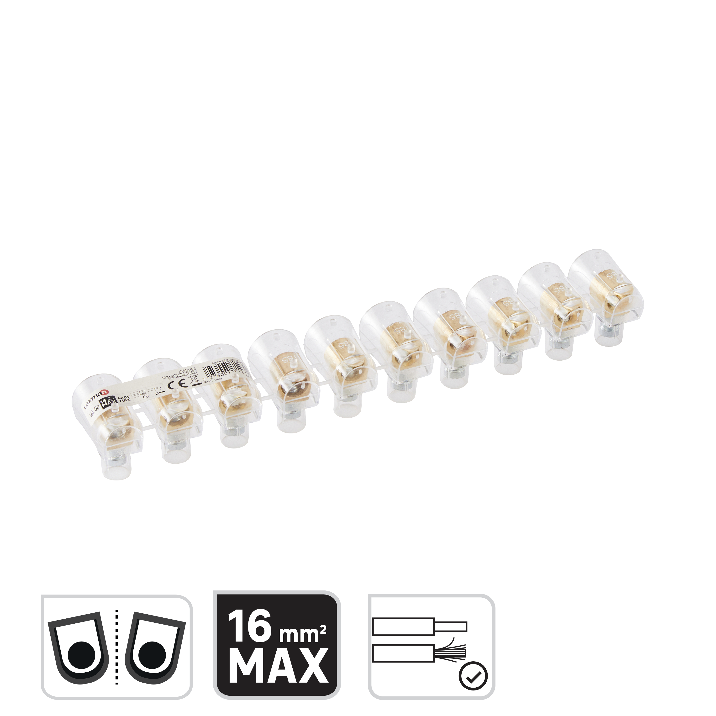 Capuchon conexión 16mm trans. LEXMAN - 2