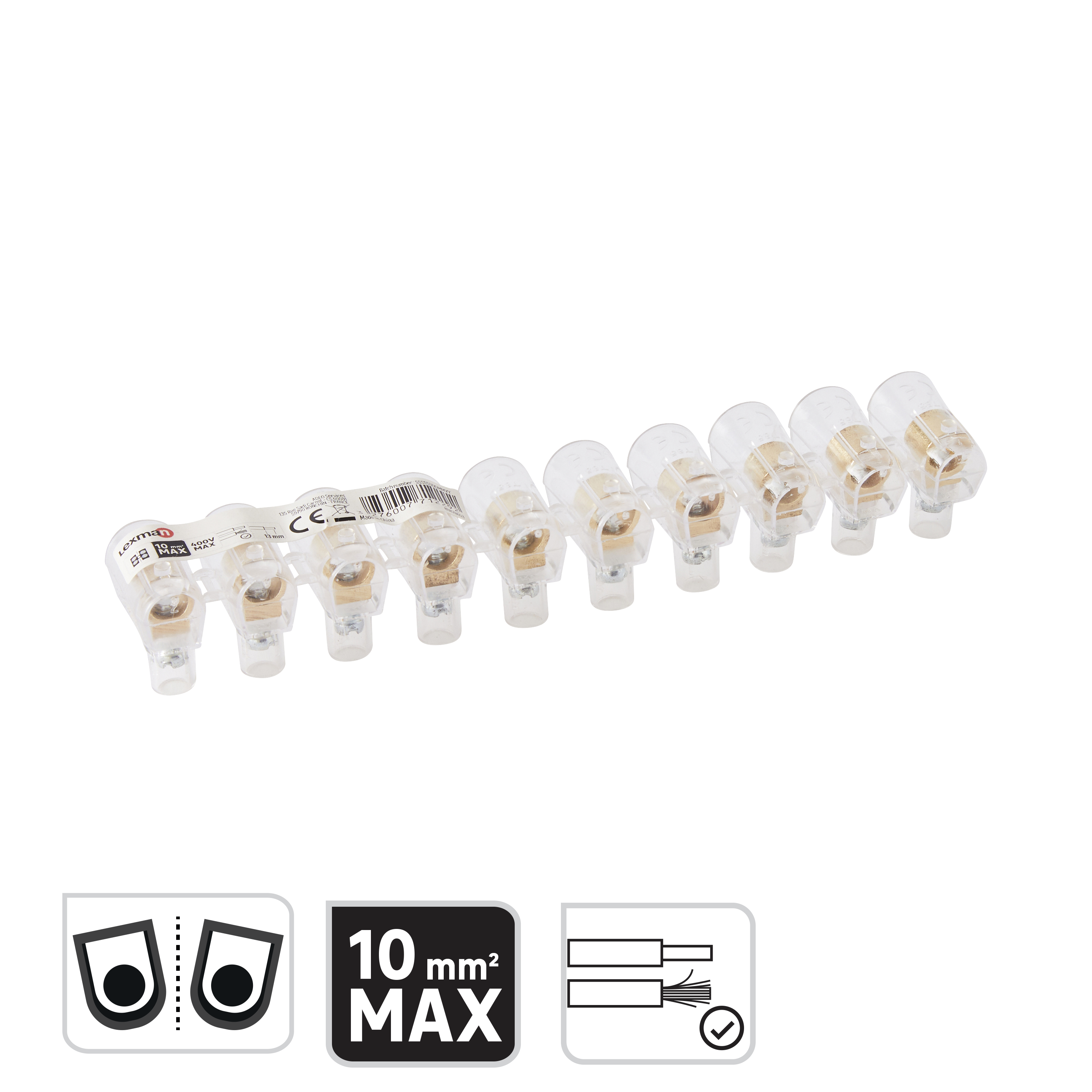 Capuchon conexión 10mm trans. LEXMAN - 2