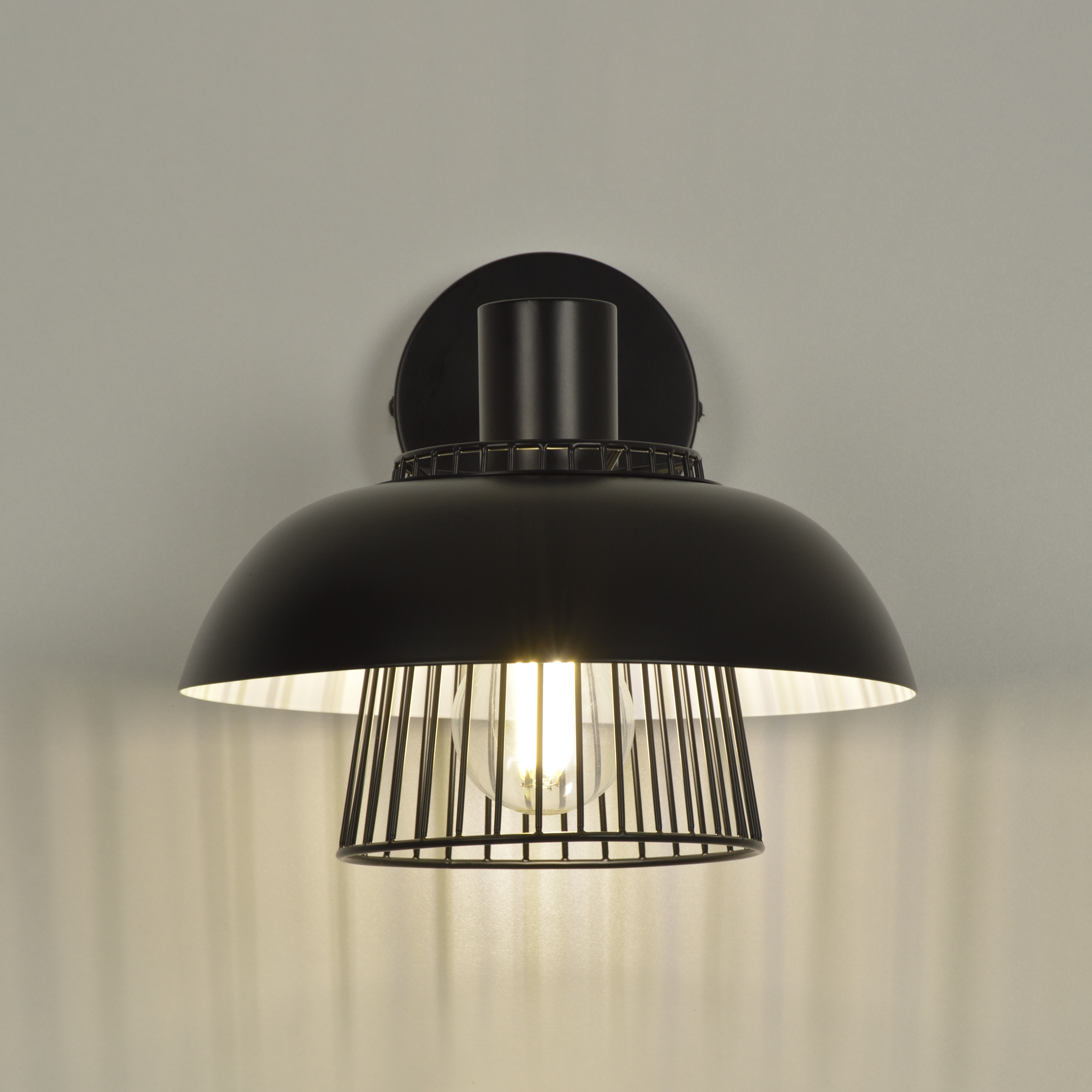 Applique murale E27 métal, noir, Sitio, INSPIRE - 6