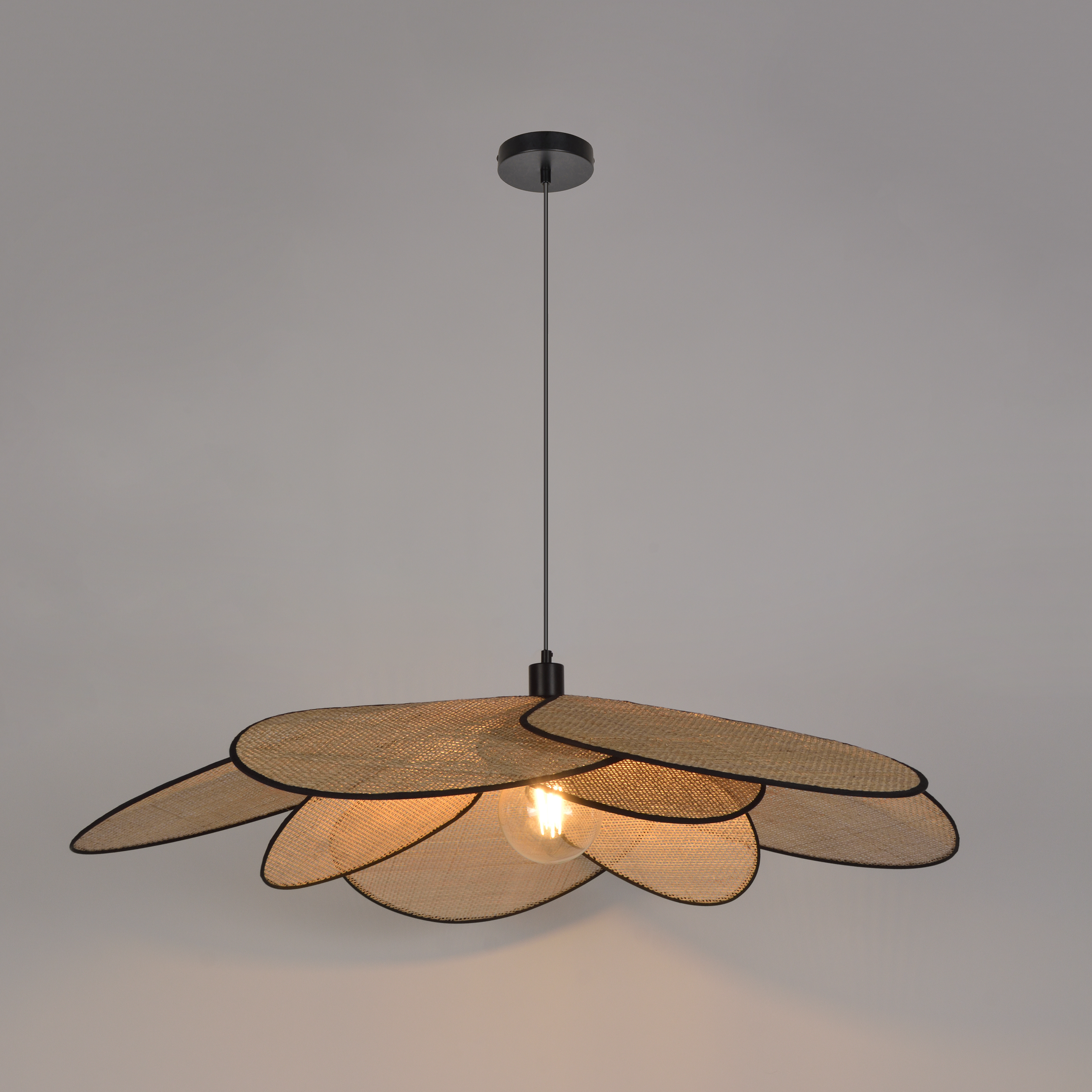 Suspension rotin, Bamako, beige, Diam.110 cm INSPIRE, E27 - 3
