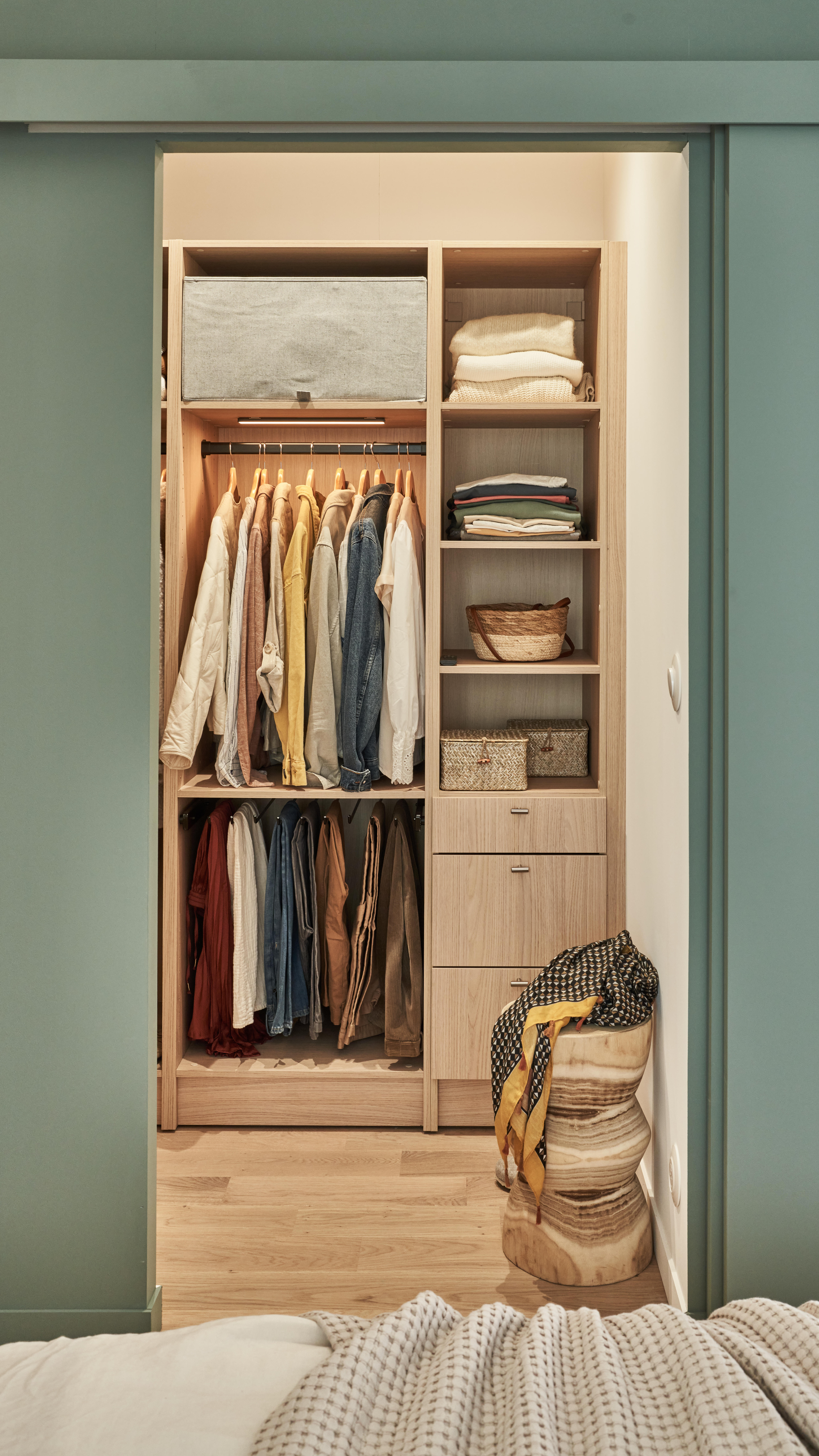 Conjunto 2 prateleiras 40x54 cm carvalho Spaceo Evo'M - 14