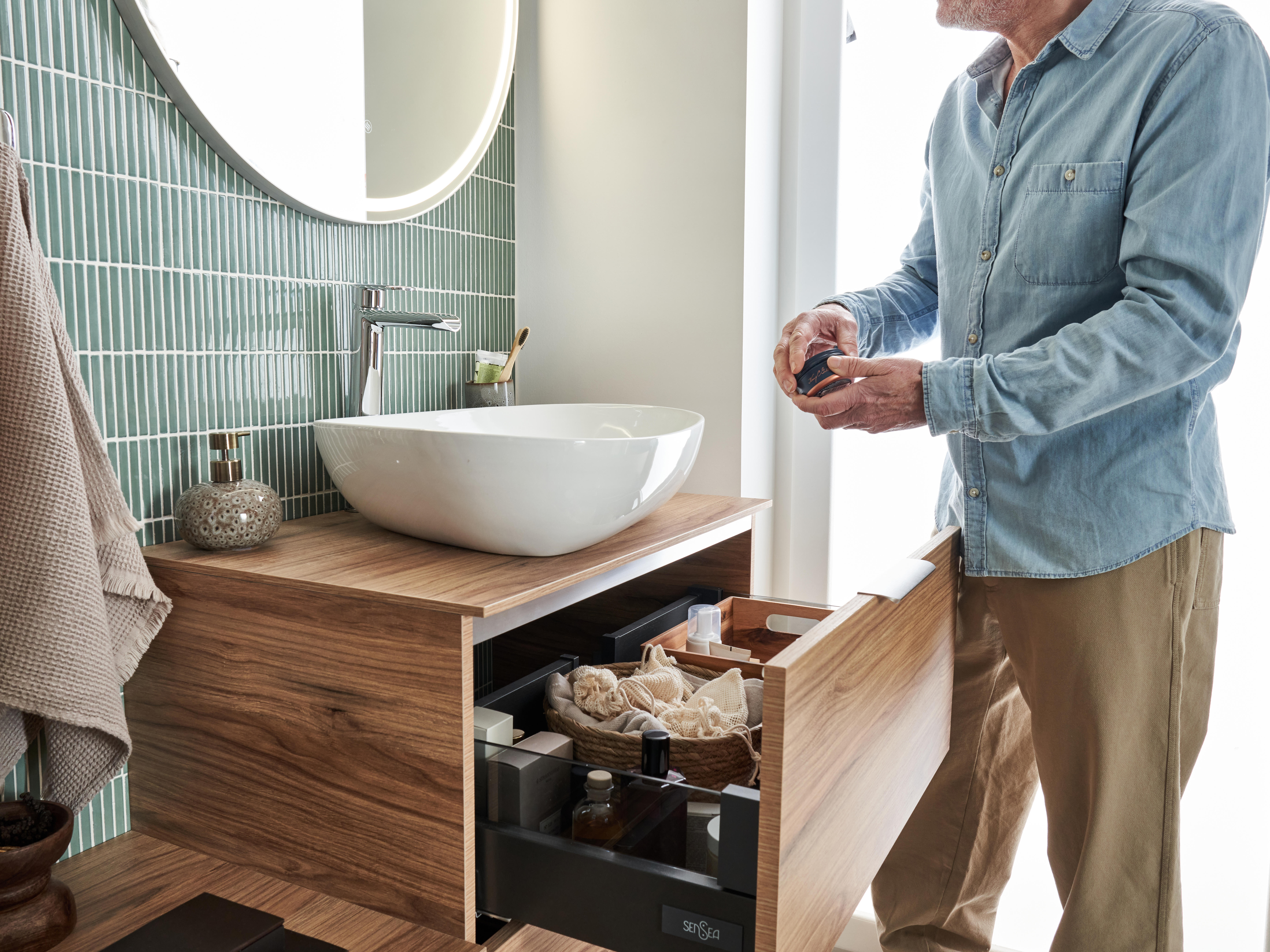 Vasque à poser céramique ovale Ollie H.14 x l.56 x P.45 cm blanc brillant - 7