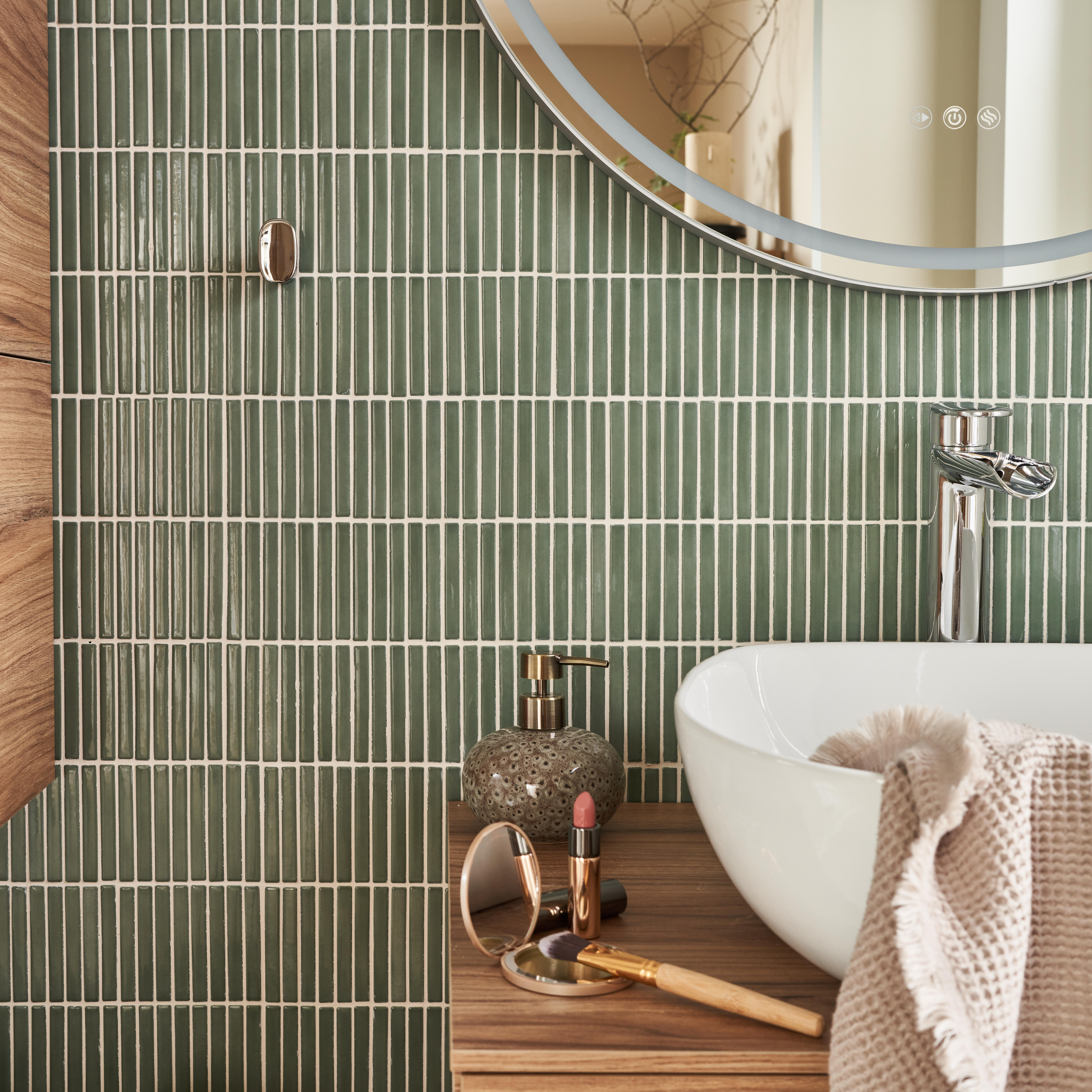 Grifo de lavabo SENSEA Icone monomando caño alto cromo brillo. Apertura en frío. Latón - 8