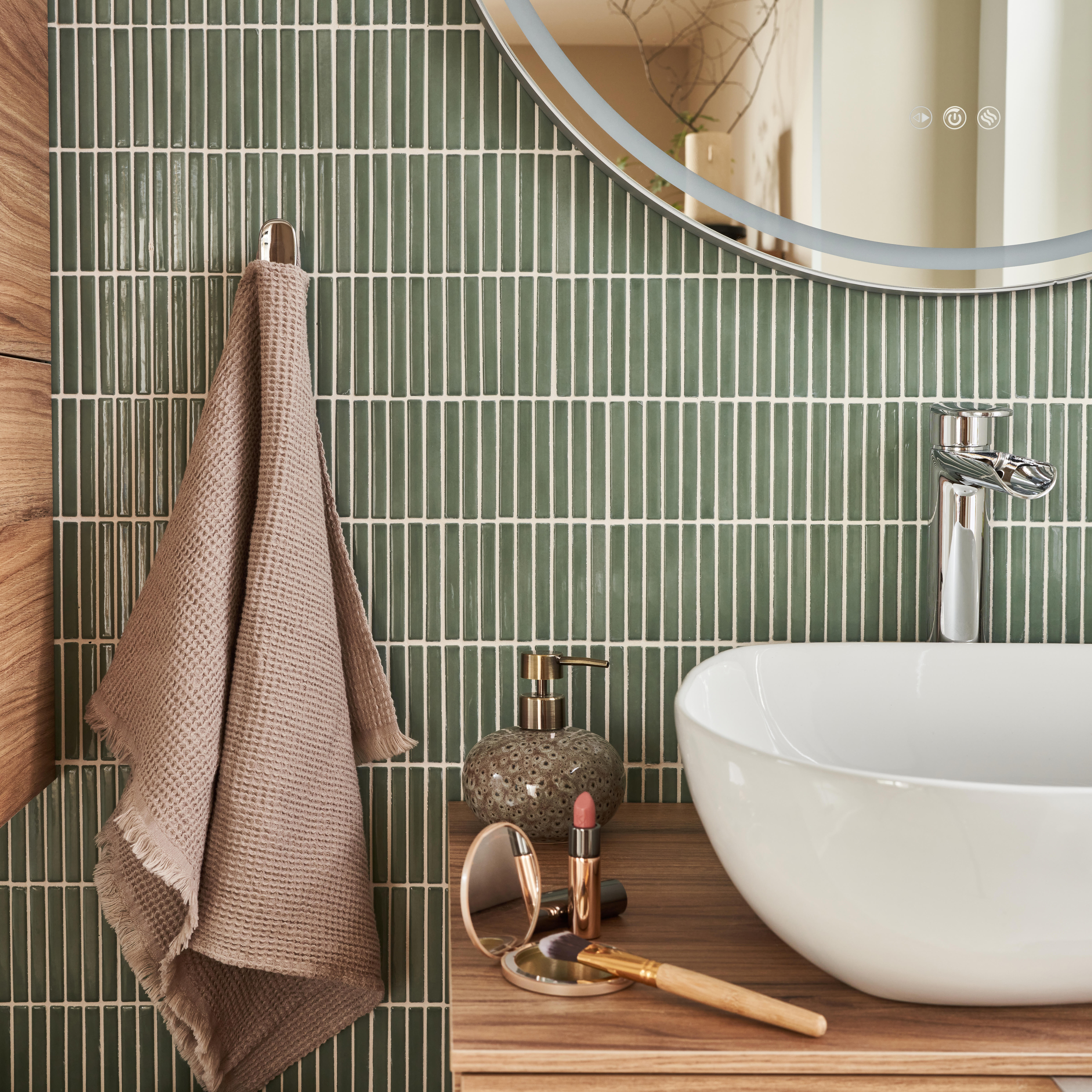 Grifo de lavabo SENSEA Icone monomando caño alto cromo brillo. Apertura en frío. Latón - 6