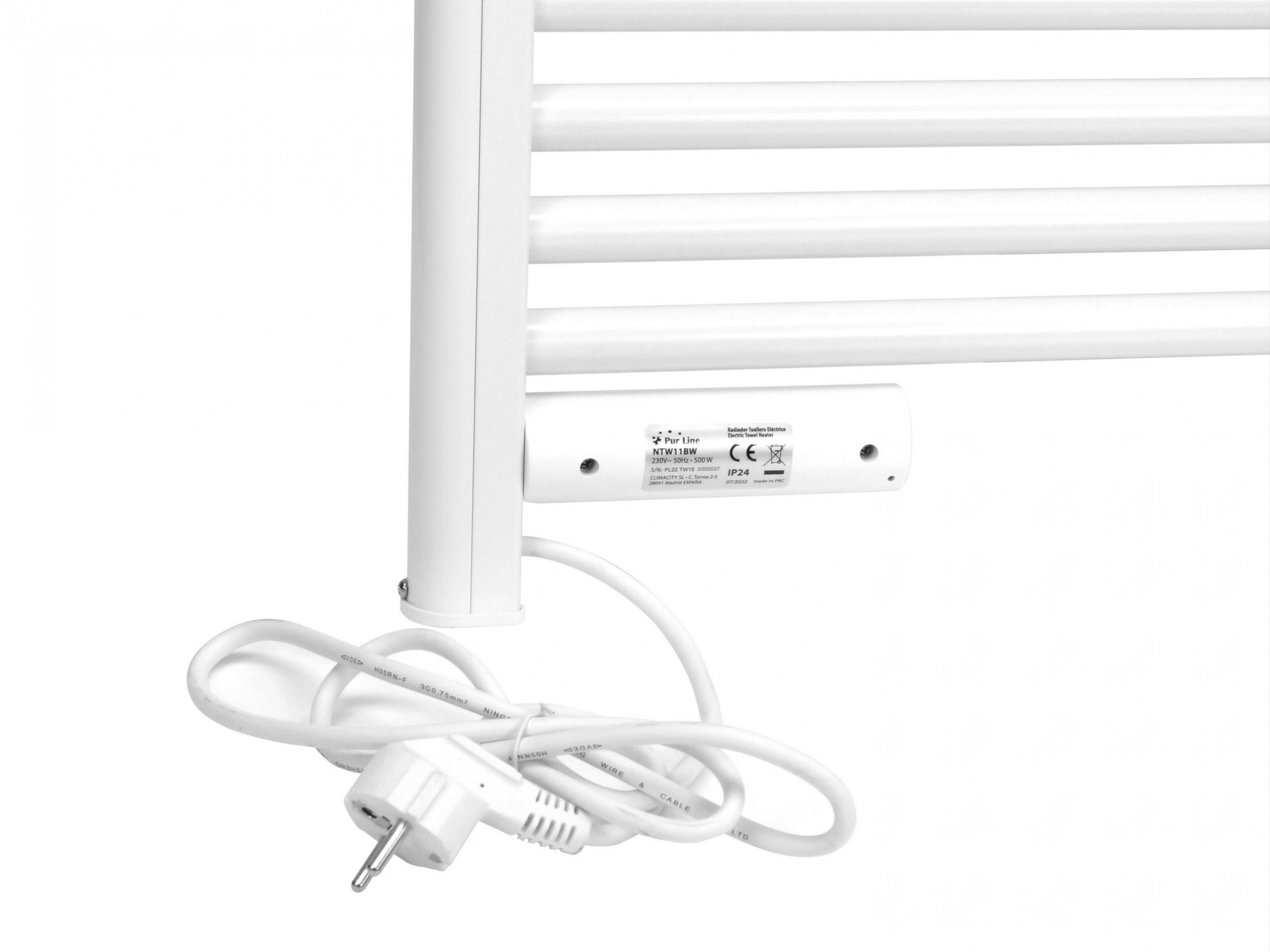 Radiador toalheiro elétrico branco NTW 11-B 500W - 6