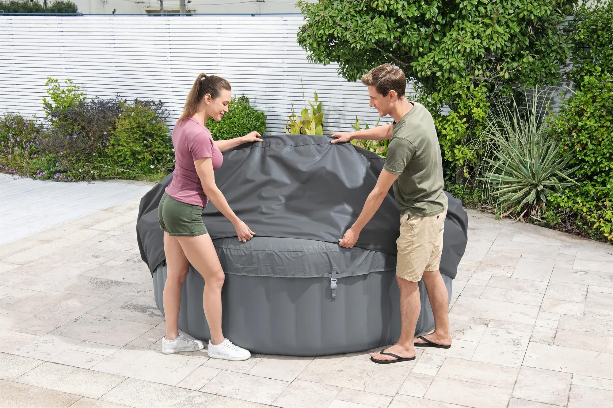 Couverture thermique pour spa rond, Diam.216 x H.71cm - 3